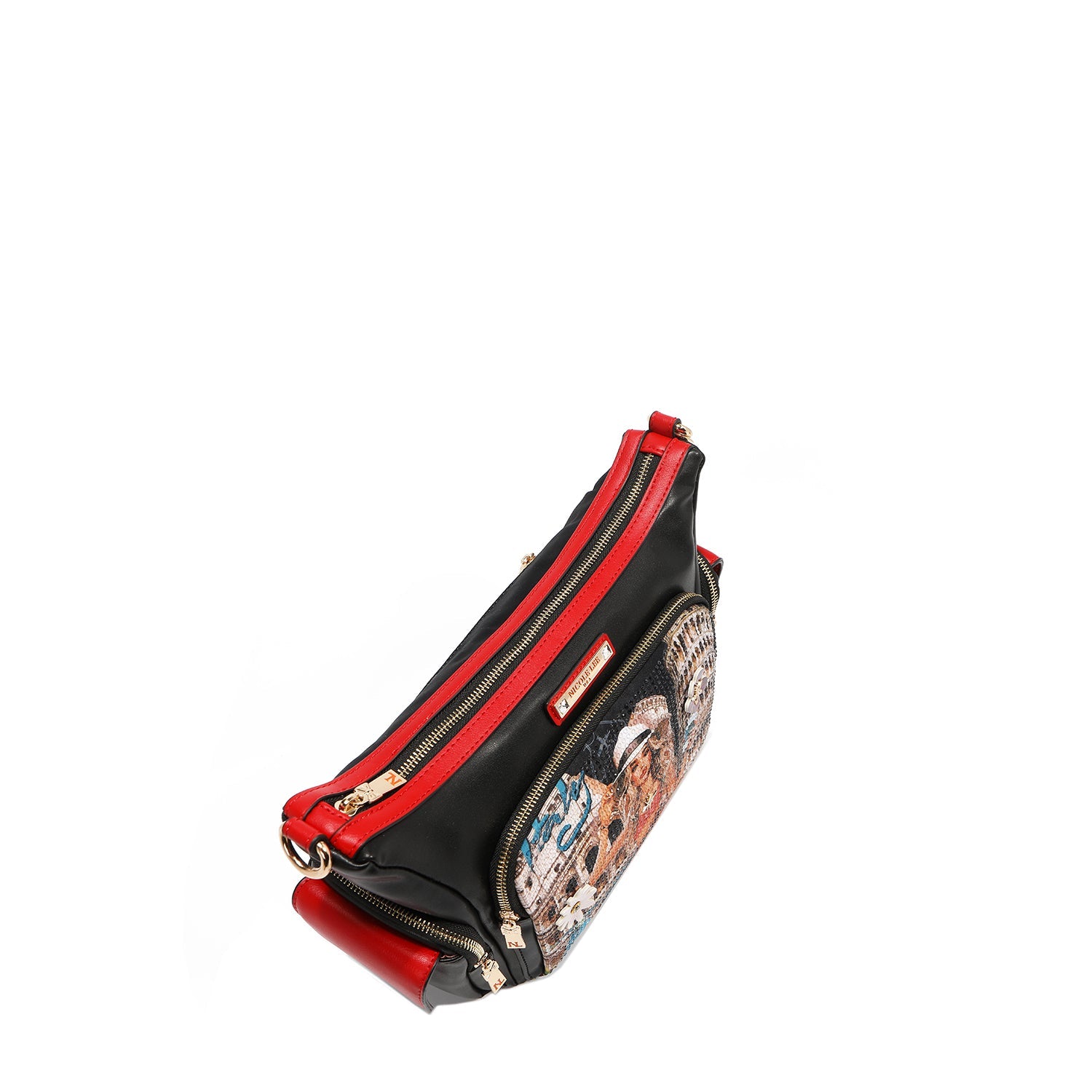 BOLSO DE HOMBRO MULTIBOLSILLOS (MARTHA TRAVELS ITALY)