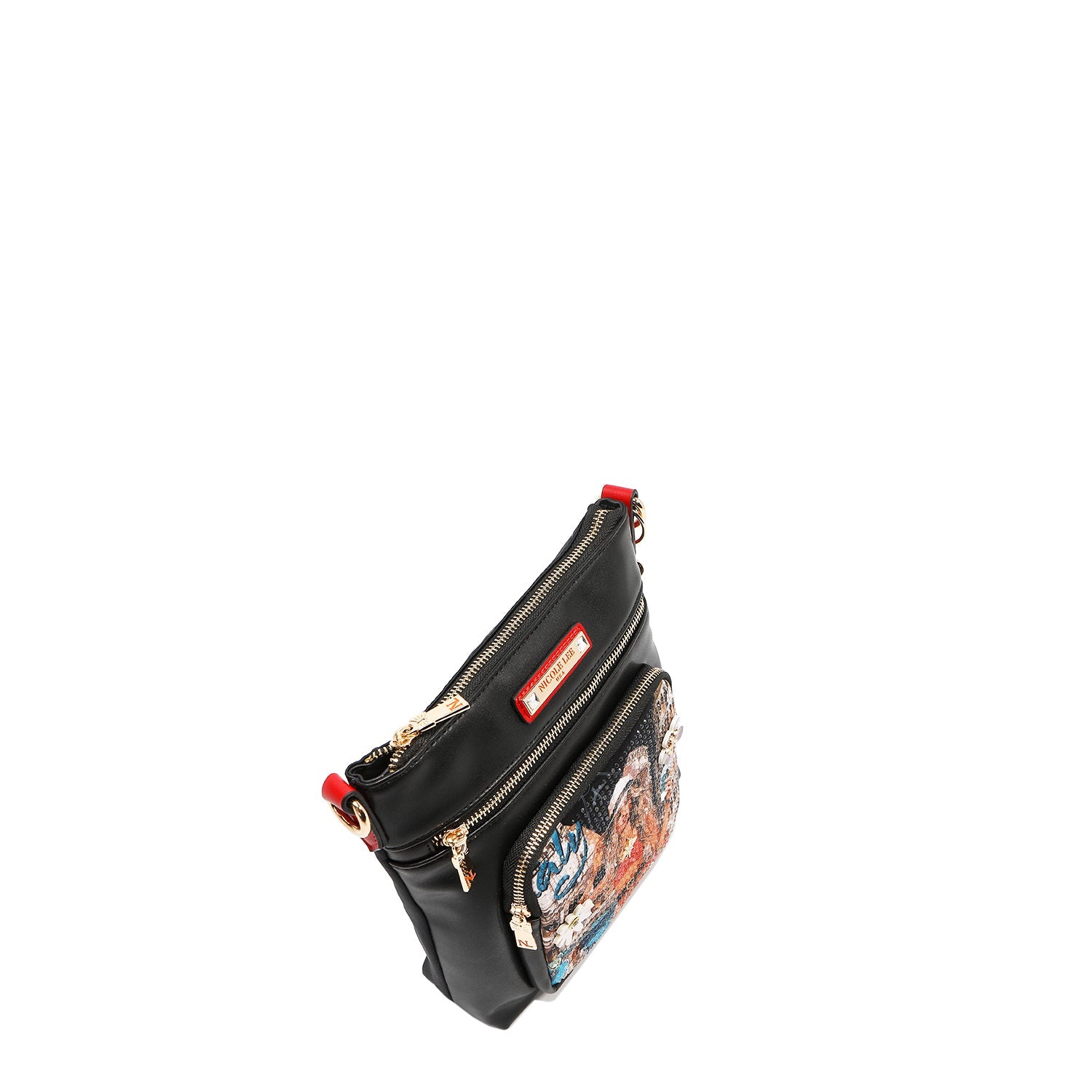 BORSA A TRACOLLA CON CERNIERA (<tc>MARTHA TRAVELS ITALY</tc>)