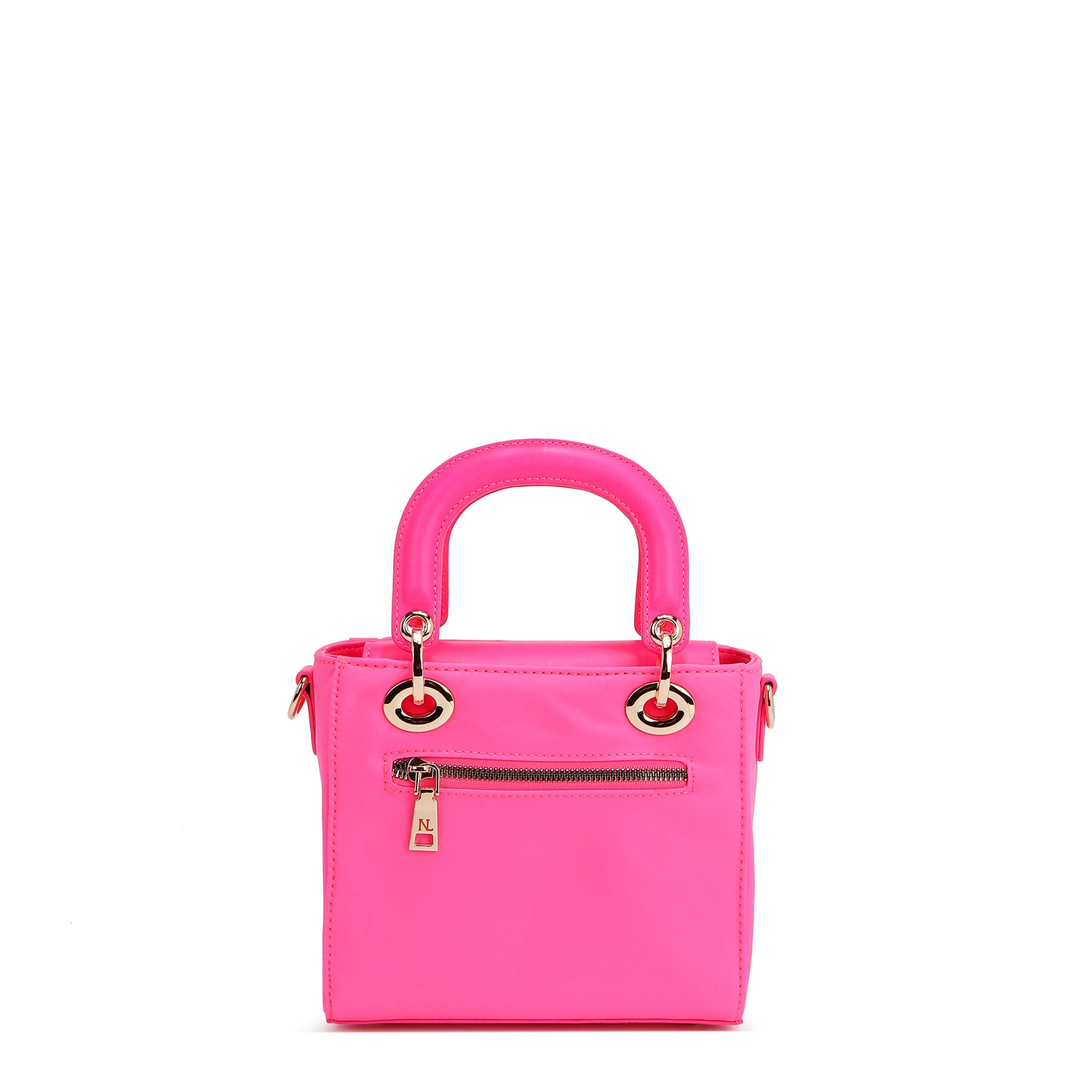 Handtasche mit farbigen Flecken (rosa)