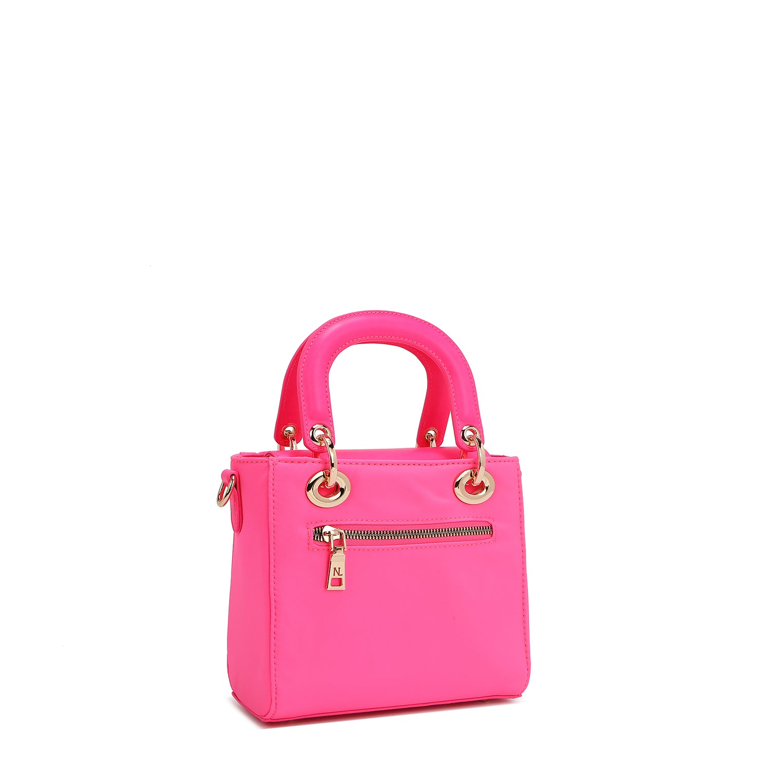 Handtasche mit farbigen Flecken (rosa)