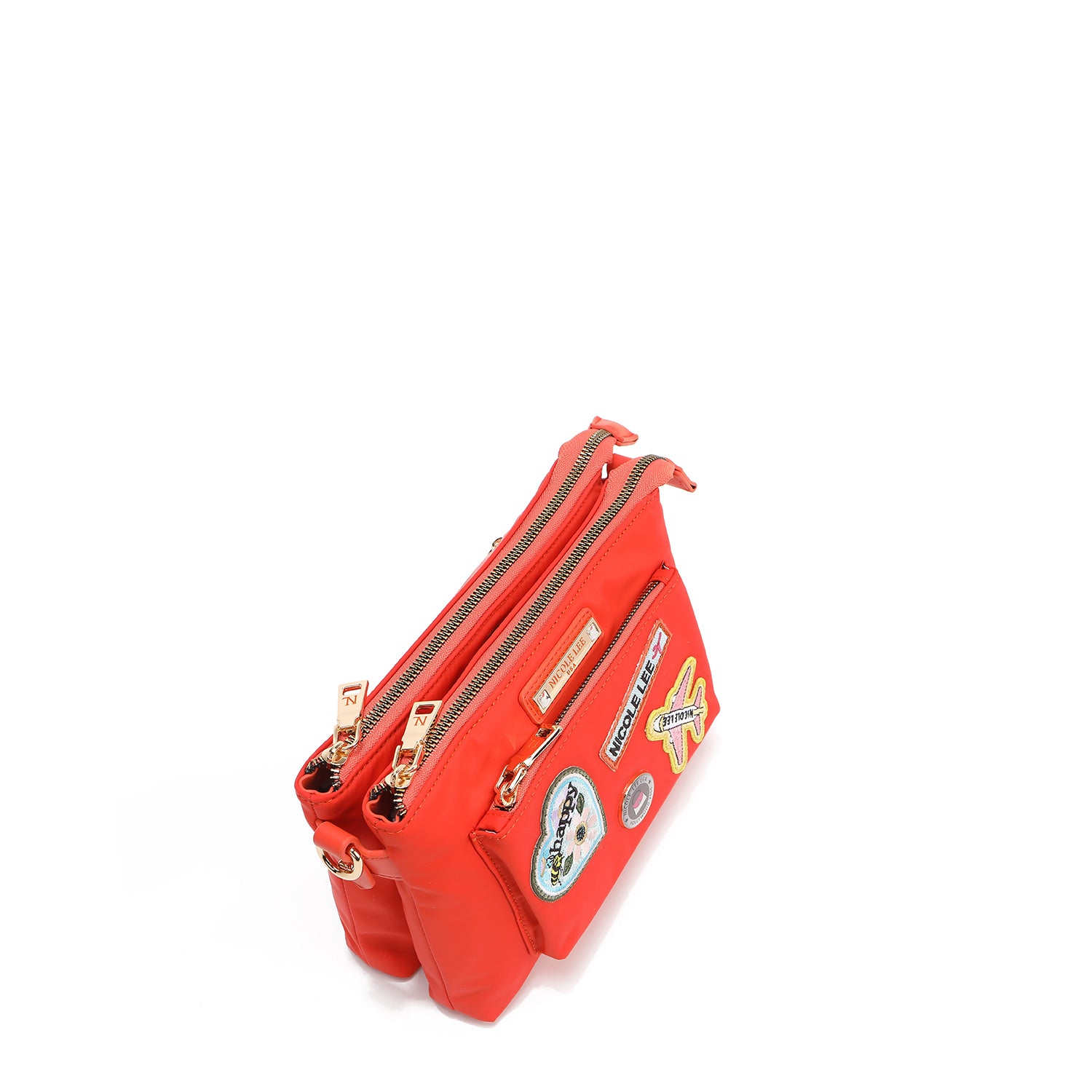 Accordéon de sac Cruzado avec patchs colorés (orange)