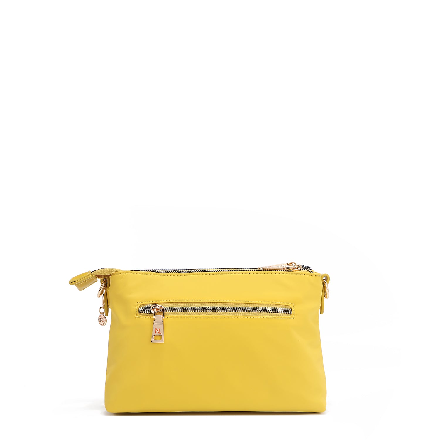 BOLSO CRUZADO ACORDEÓN CON PARCHES DE COLORES (AMARILLO)