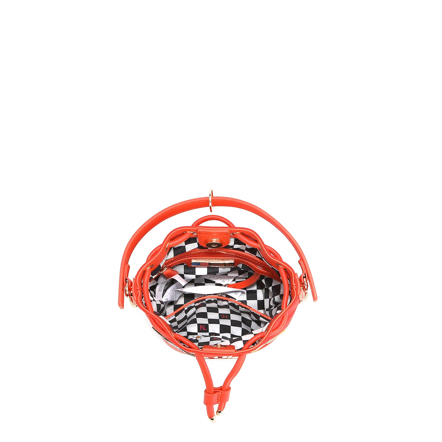 Sacca per cubo con toppe colorate (arancione)