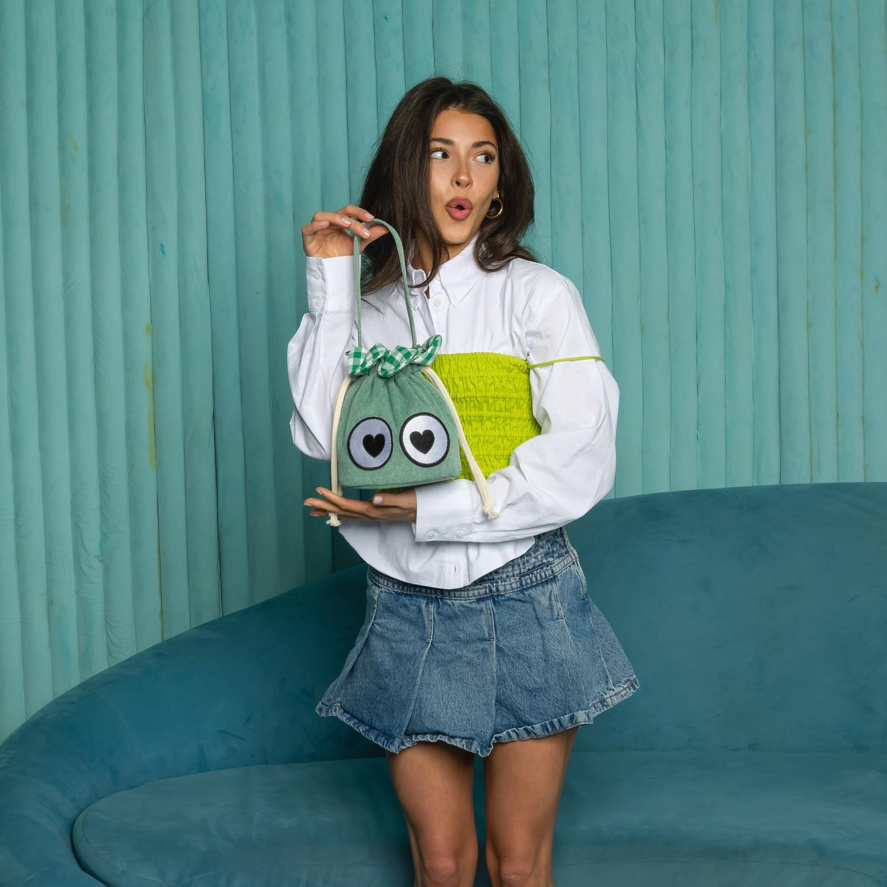 BOLSA EYE LOVE YOU V2 (VERDE)