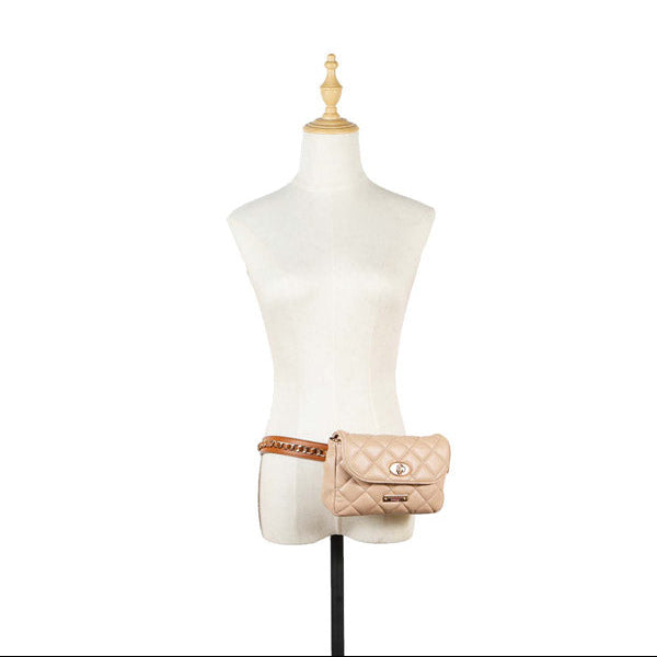 RIÑONERA/BANDOLERA ACOLCHADA (BEIGE)