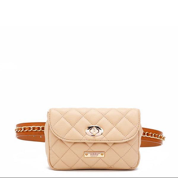 RIÑONERA/BANDOLERA ACOLCHADA (BEIGE)