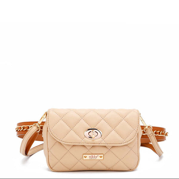 RIÑONERA/BANDOLERA ACOLCHADA (BEIGE)