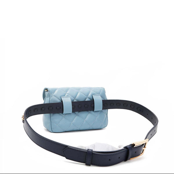PADDED WAIST BAG/CROSSBODY BAG (BLUE)