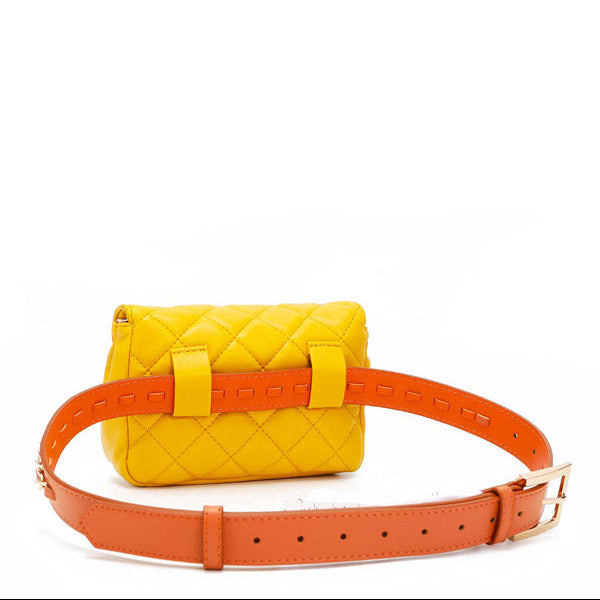 PADDED WAIST BAG/CROSSBODY BAG (YELLOW)