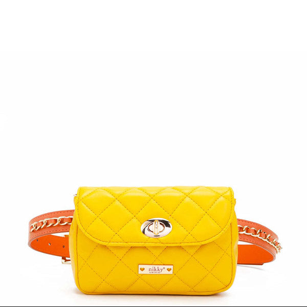 RIÑONERA/BANDOLERA ACOLCHADA (AMARILLO)