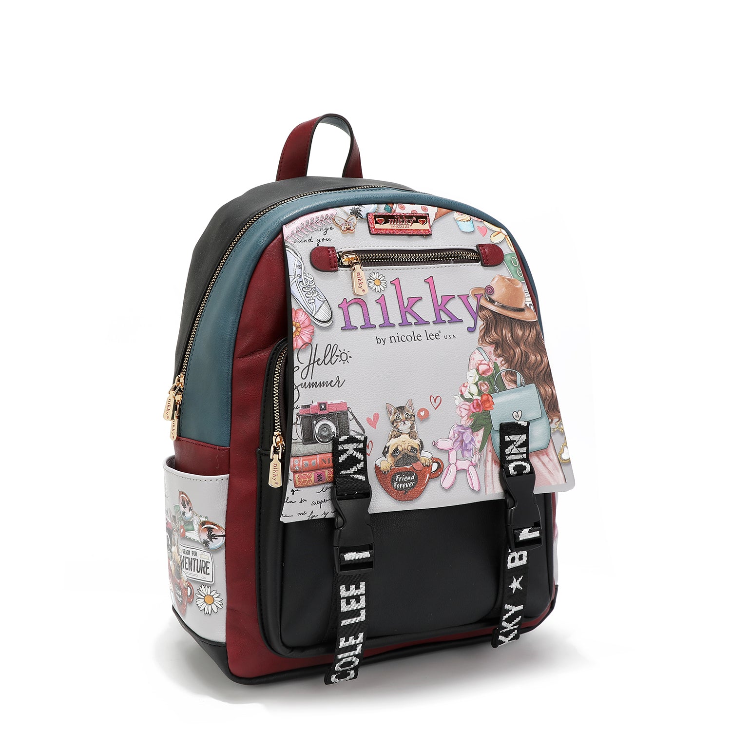 GROSSER RUCKSACK MIT <tc><tc>Nikky</tc></tc>-WELTENKLAPPE