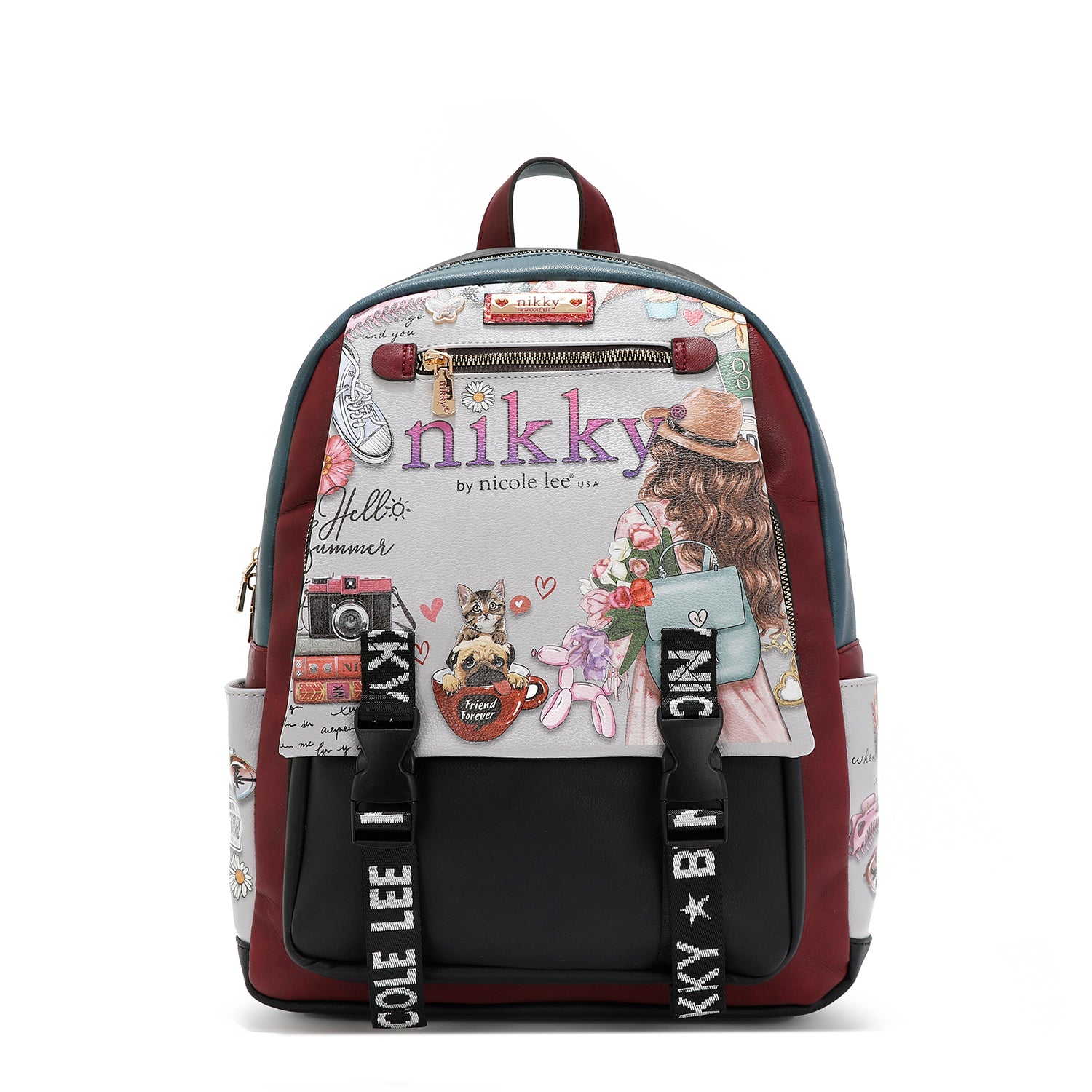 GROSSER RUCKSACK MIT <tc><tc>Nikky</tc></tc>-WELTENKLAPPE
