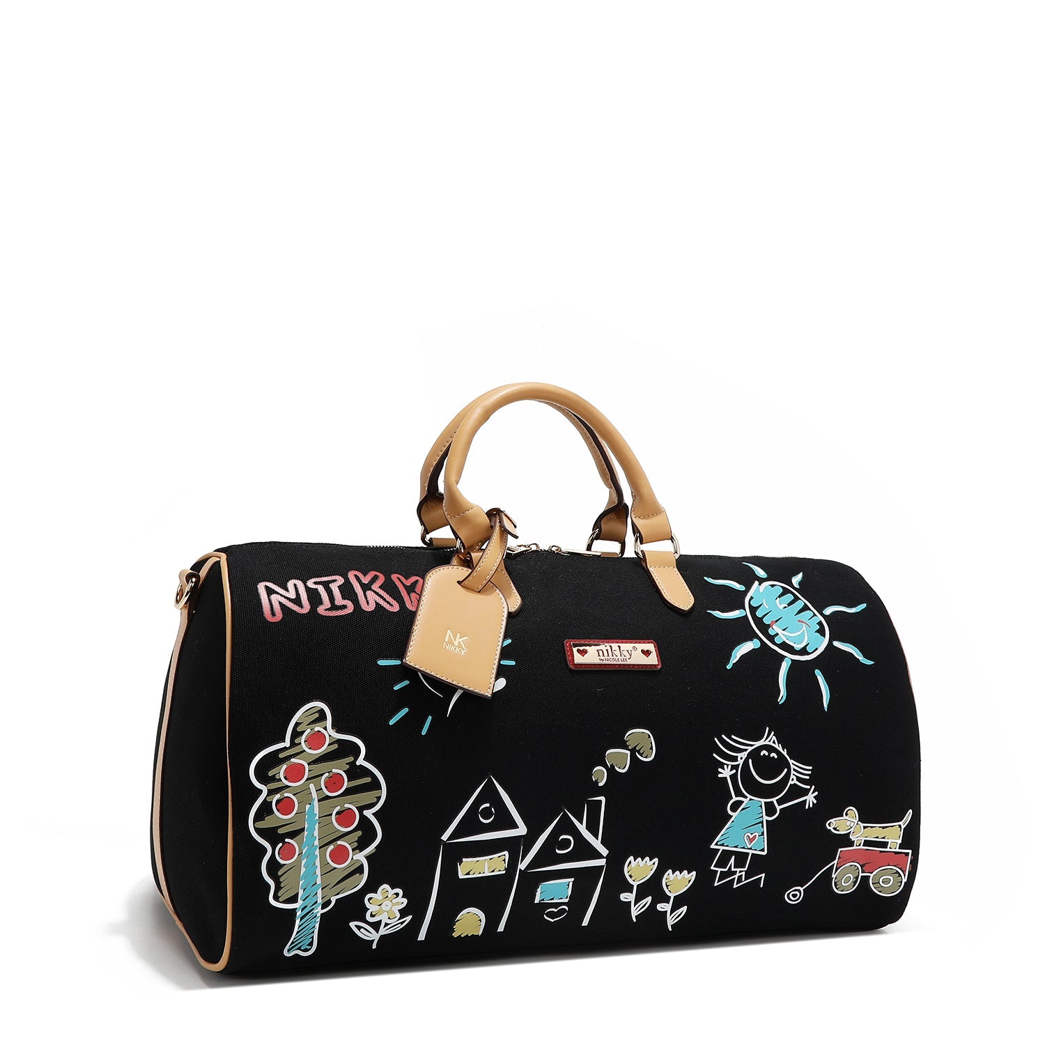 SAC DE GYMNASE EN TOILE <tc>NIKKY</tc> (NOIR)