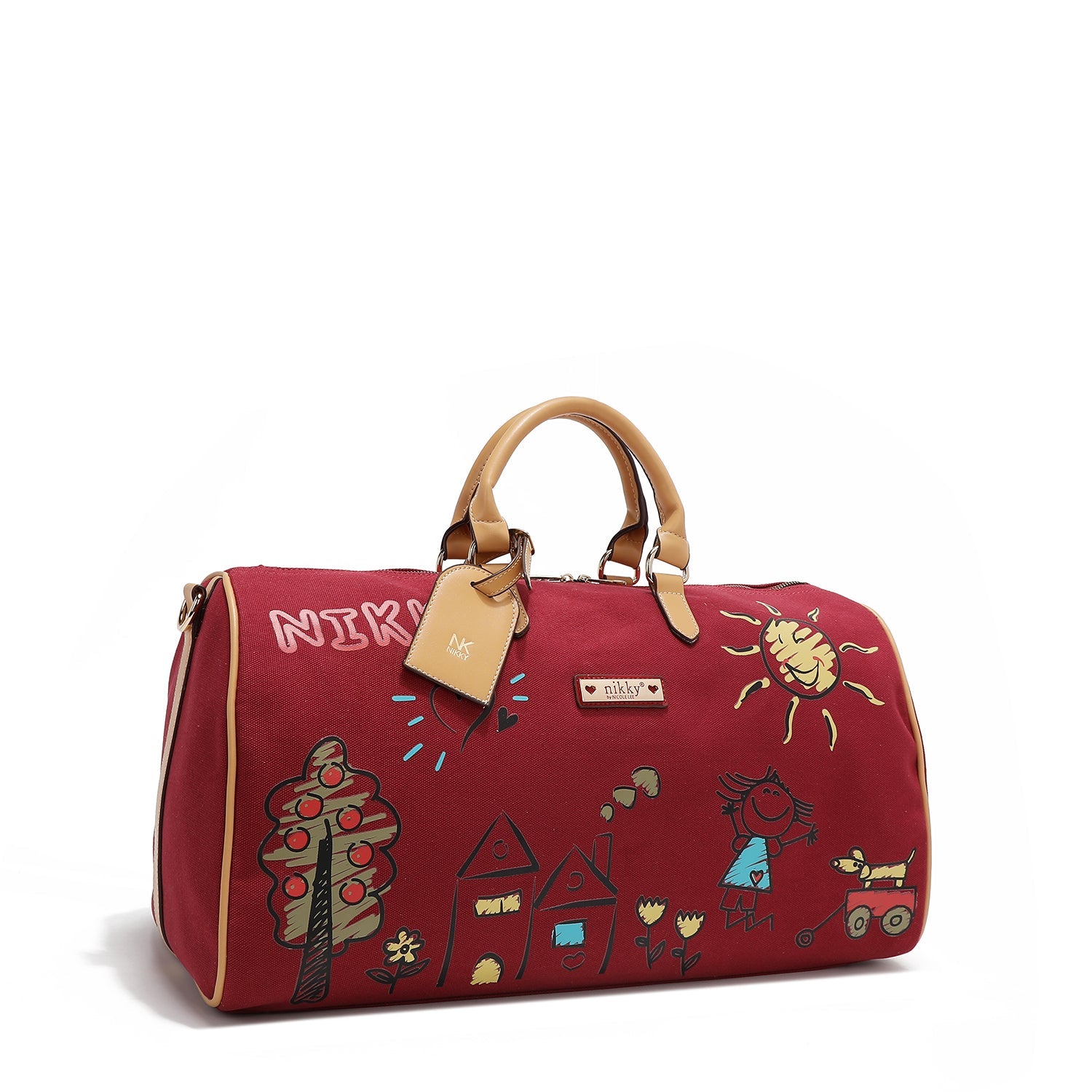 CANVAS GYM BAG <tc>NIKKY</tc> (RED)