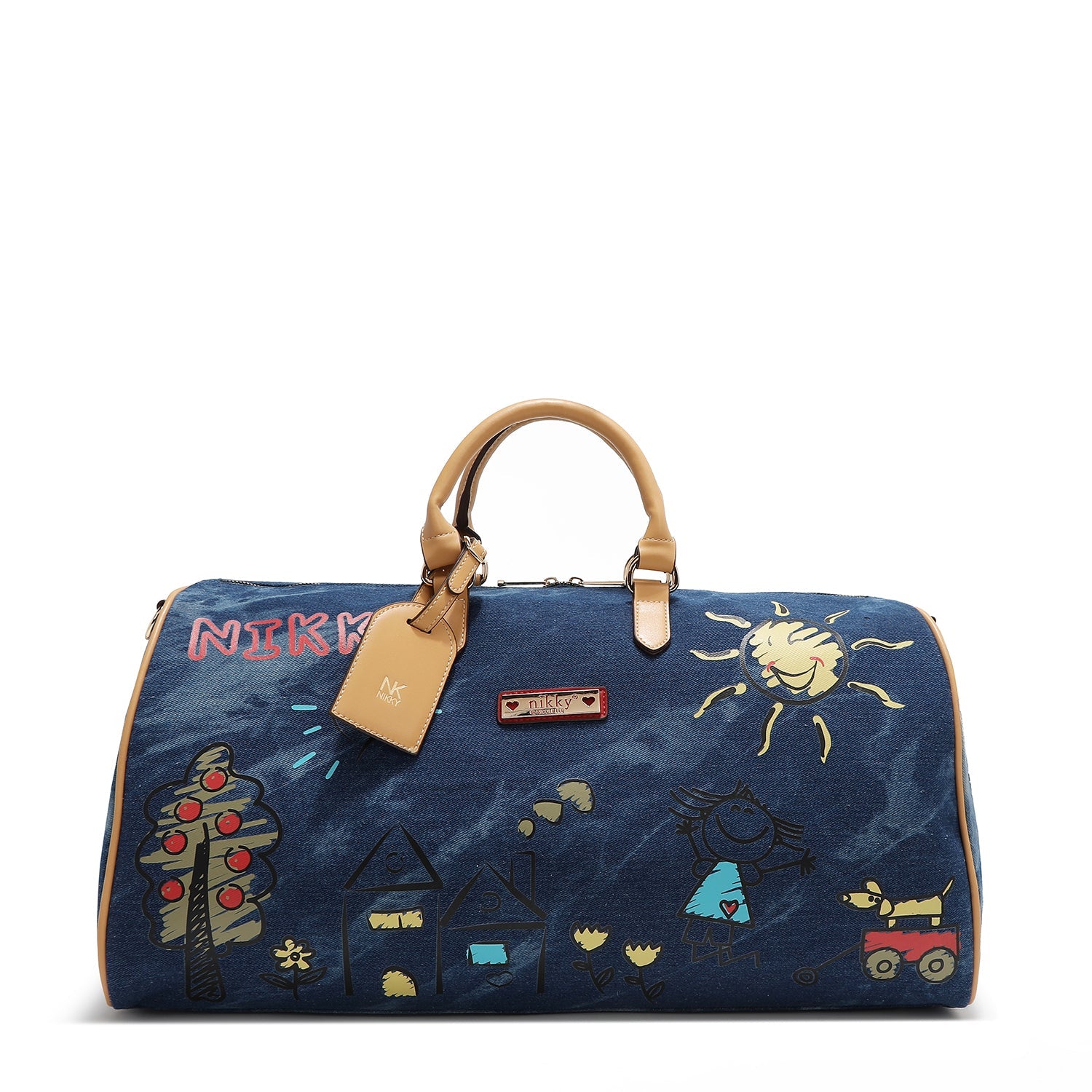 SAC DE GYMNASE EN TOILE <tc>NIKKY</tc> (BLEU)