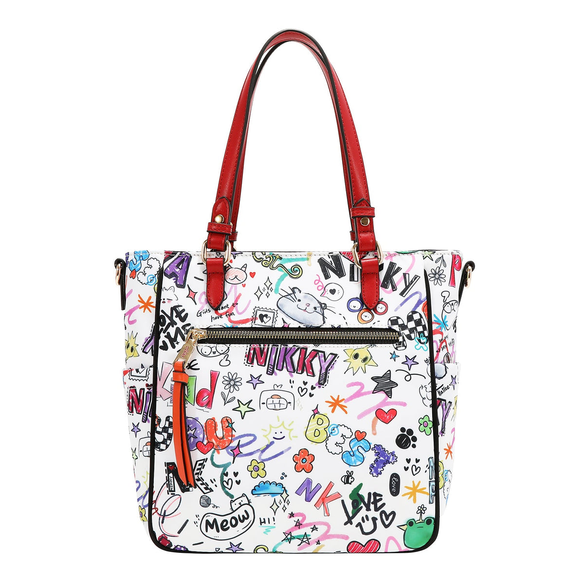 BORSA TOTE (JUST FOR FUN - BIANCO)