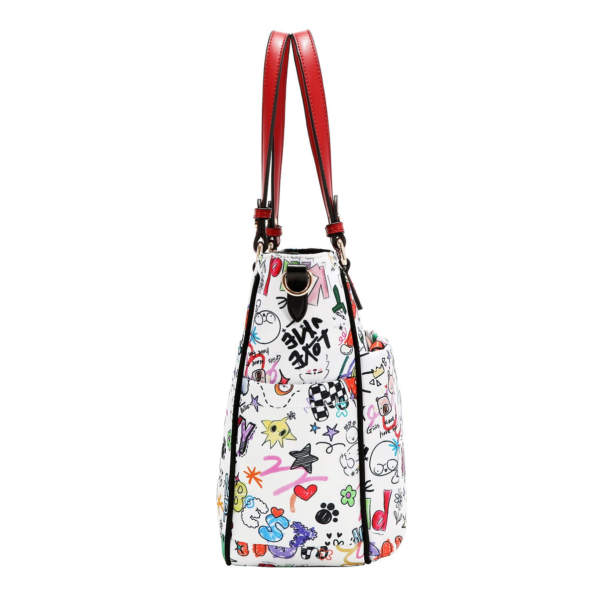 BORSA TOTE (JUST FOR FUN - BIANCO)