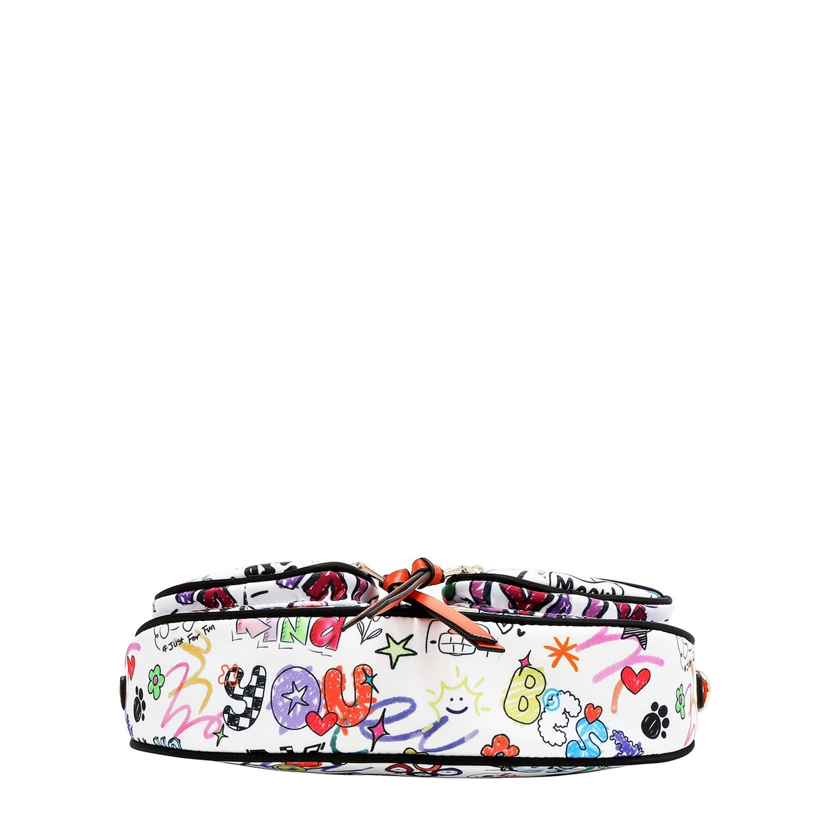 BORSA A TRACOLLA CRESCENTE (JUST FOR FUN - BIANCO)