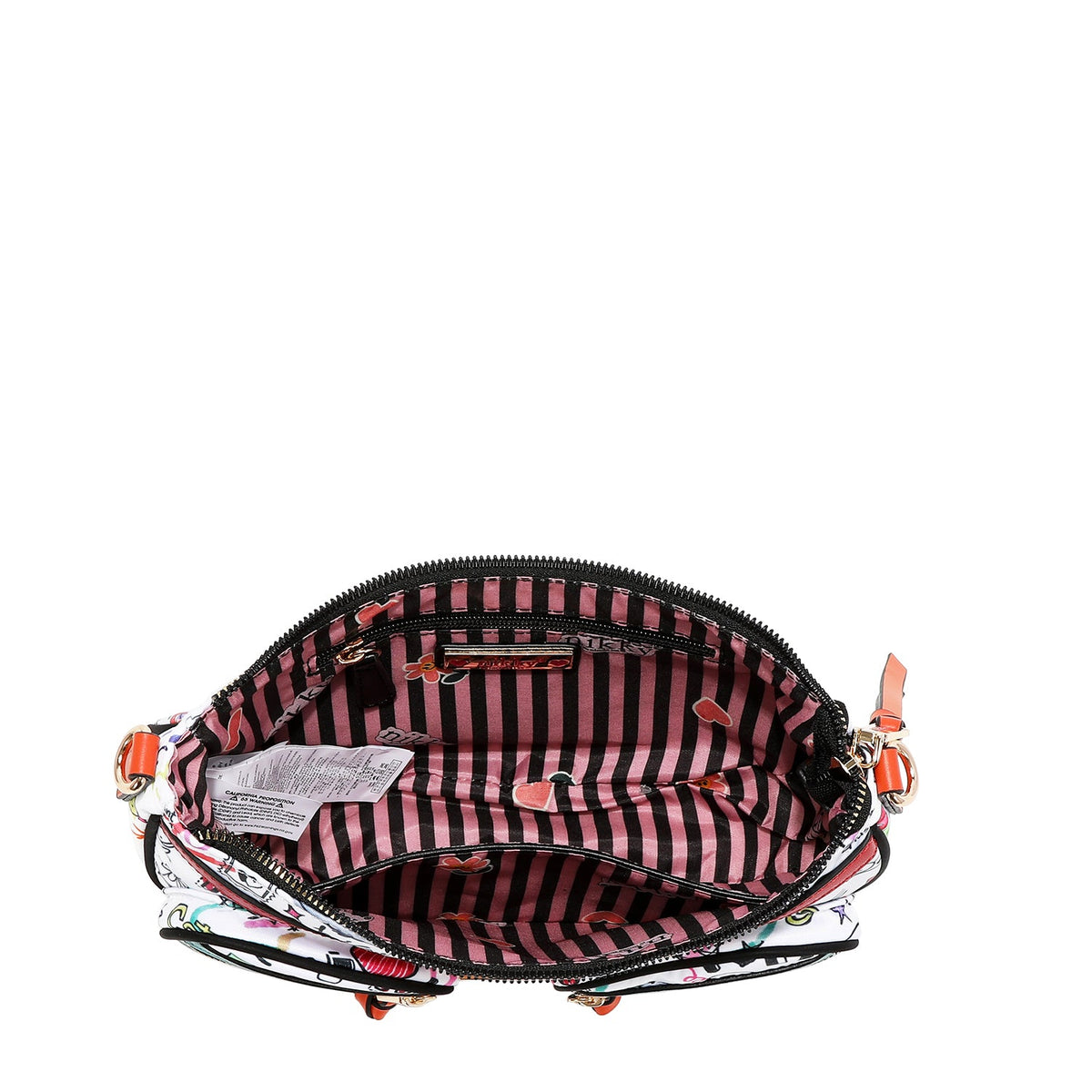 BORSA A TRACOLLA CRESCENTE (JUST FOR FUN - BIANCO)