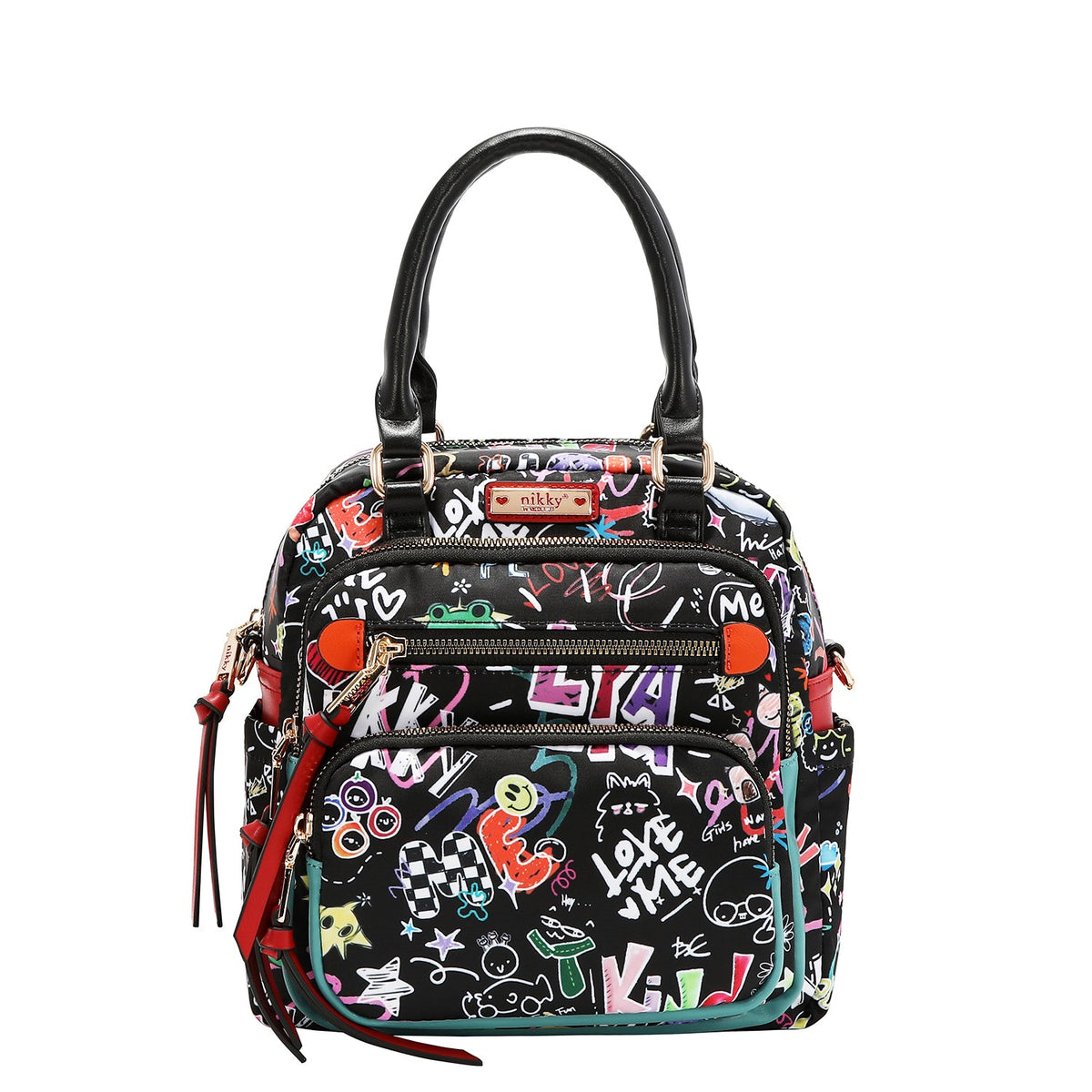 HANDBAG NK13144 (JUST FOR FUN - BLACK)