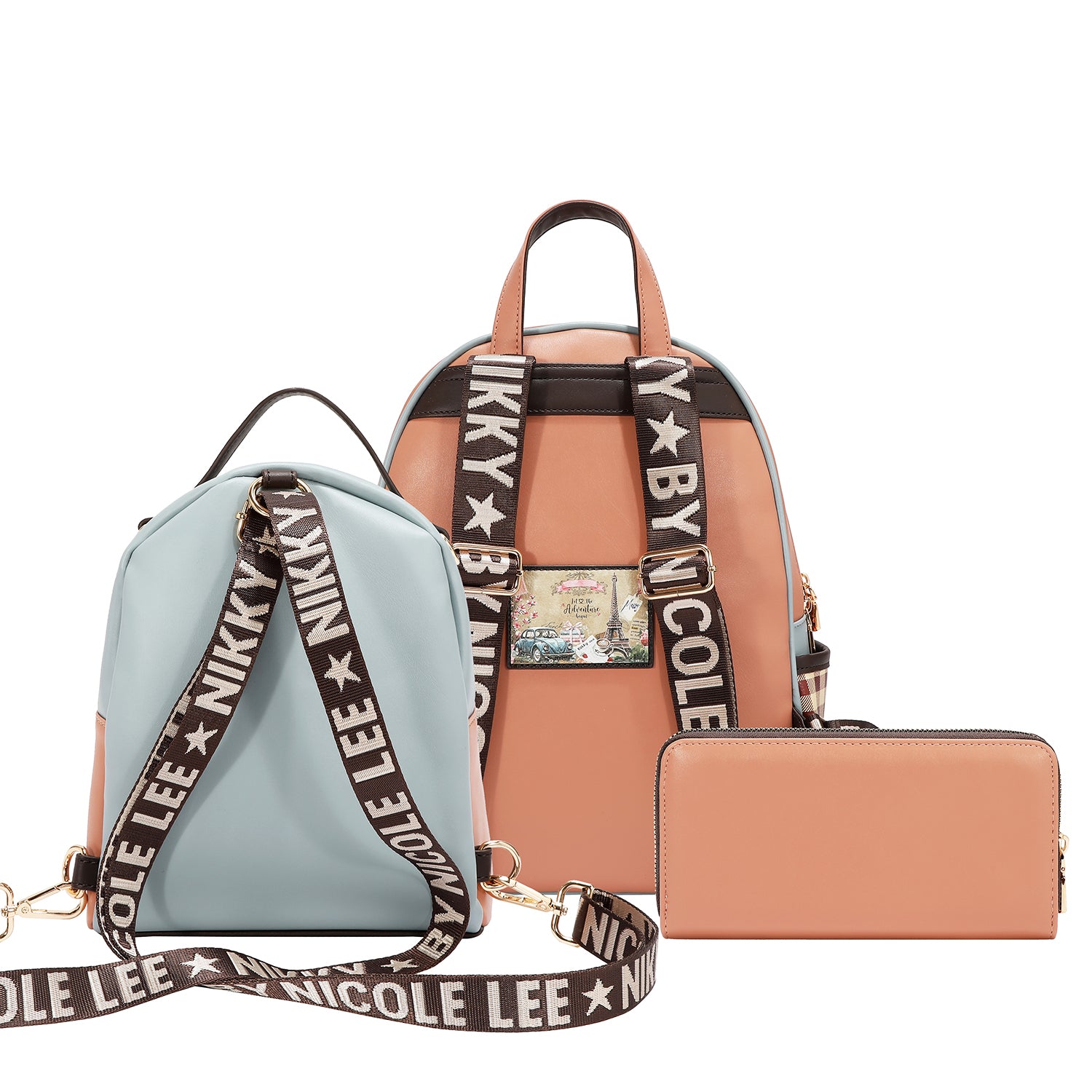 3 PIECE SET (BACKPACK, SMALL BACKPACK AND WALLET) (CHASING DREAMS)