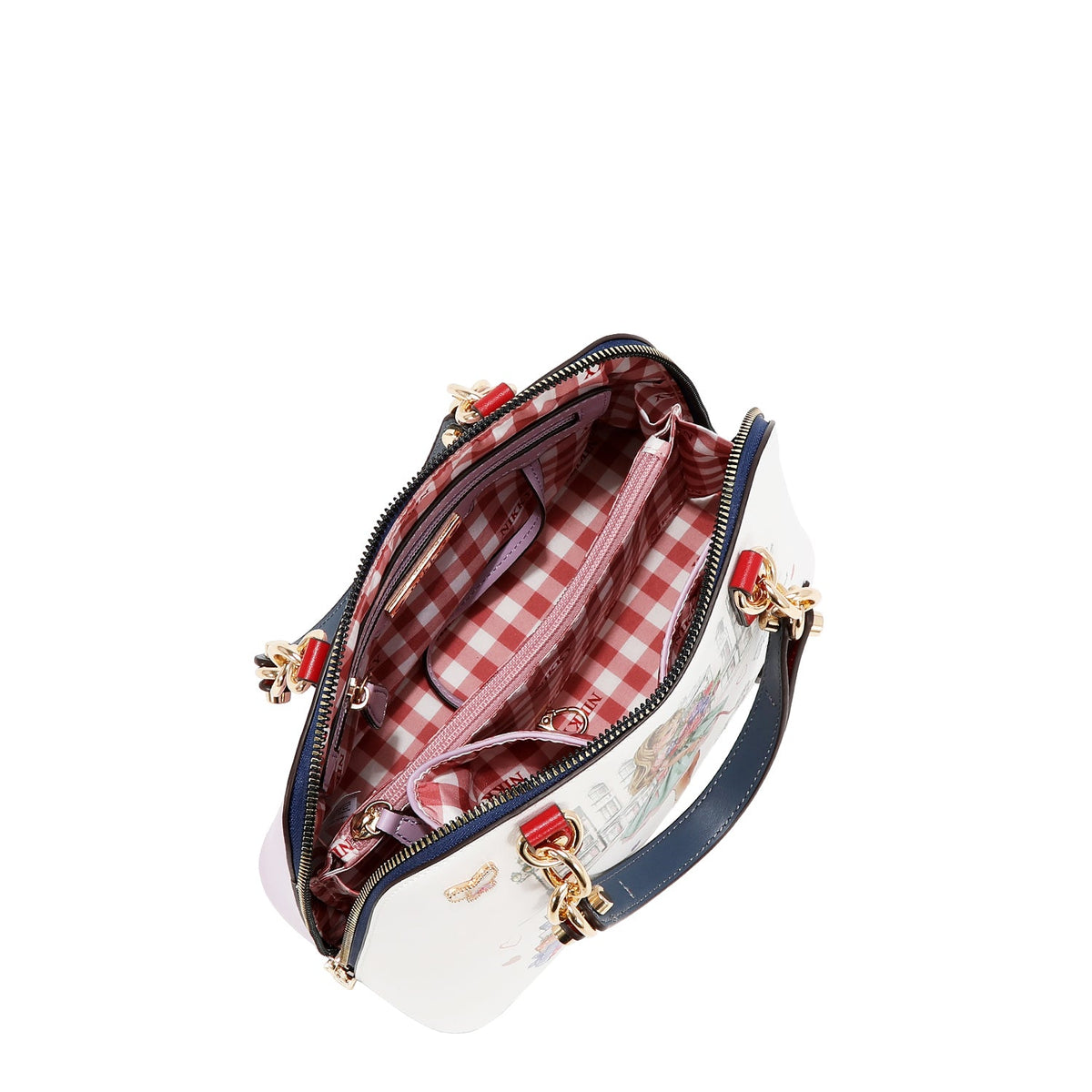 BORSA DOME (GLAMOROUS WALK - BIANCO)
