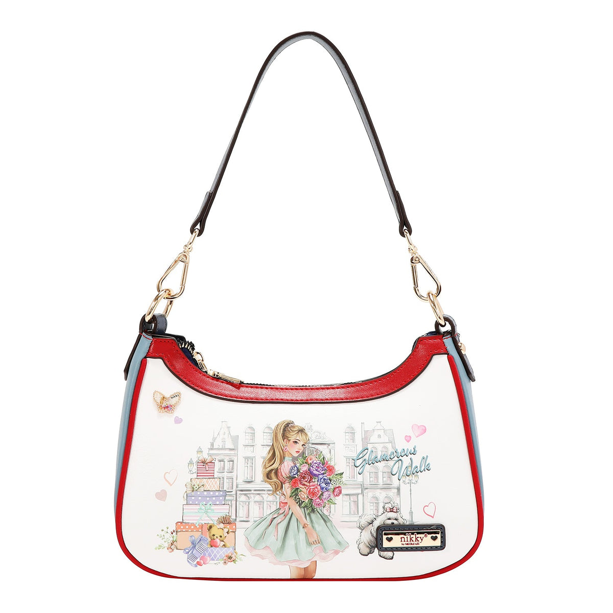 BORSA A TRACOLLA (GLAMOROUS WALK - BIANCO)