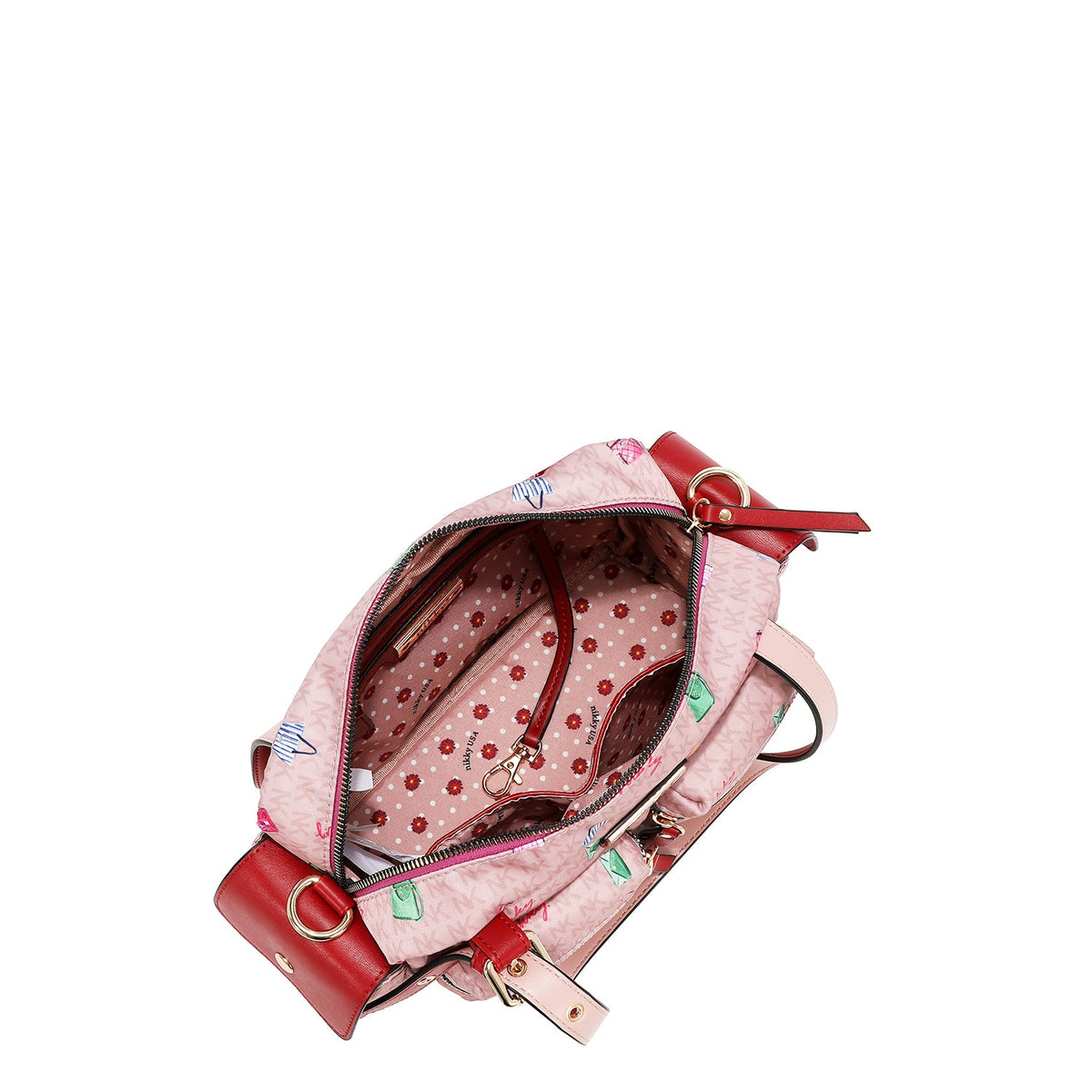 BOLSO SATCHEL (GLAMOROUS WALK - ROSA)