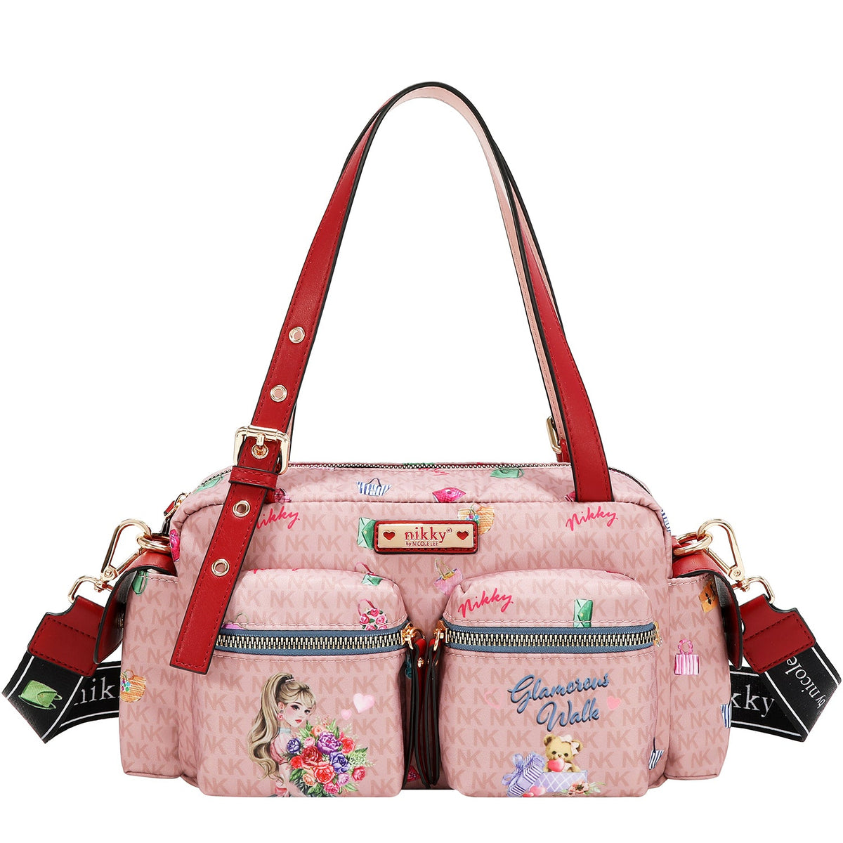 BOLSO SATCHEL (GLAMOROUS WALK - ROSA)