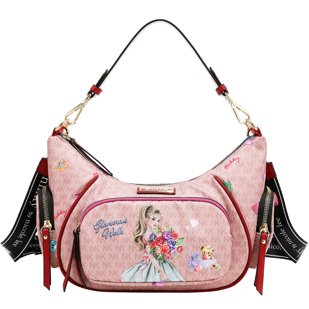 BOLSO DE HOMBRO (GLAMOROUS WALK - ROSA)