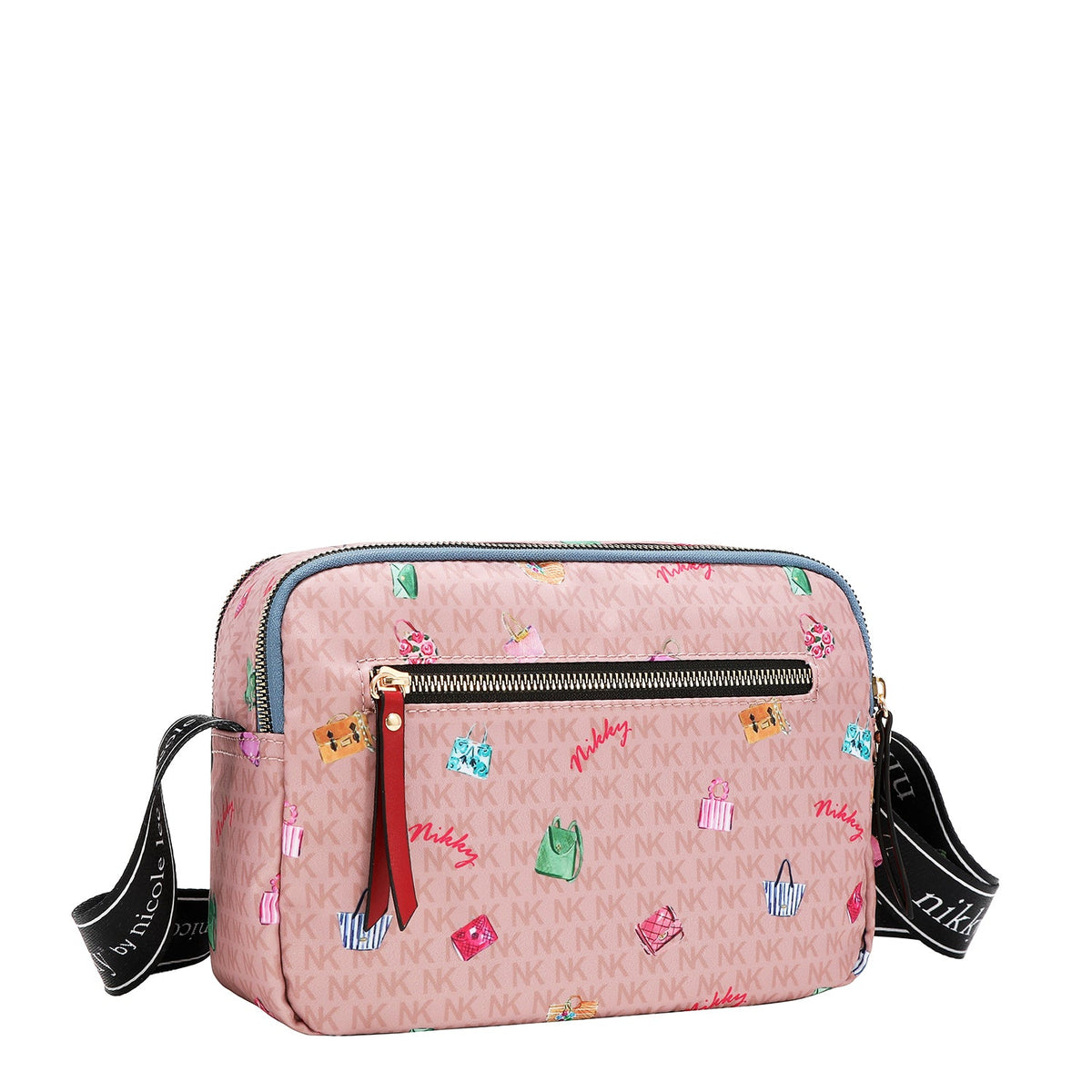 BORSA A TRACOLLA IN NYLON (GLAMOROUS WALK - ROSA)