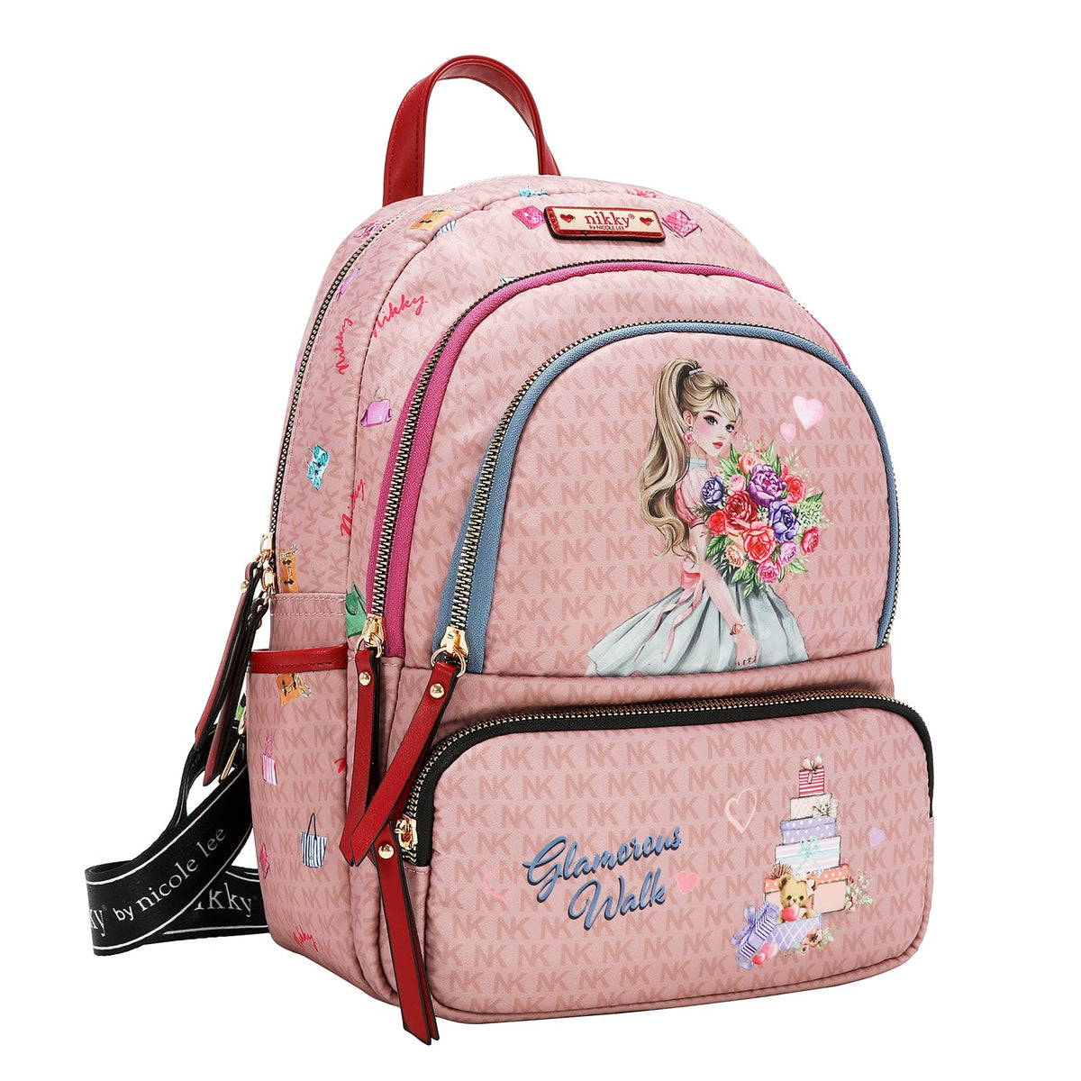 ZAINO MEDIO (GLAMOROUS WALK - ROSA)