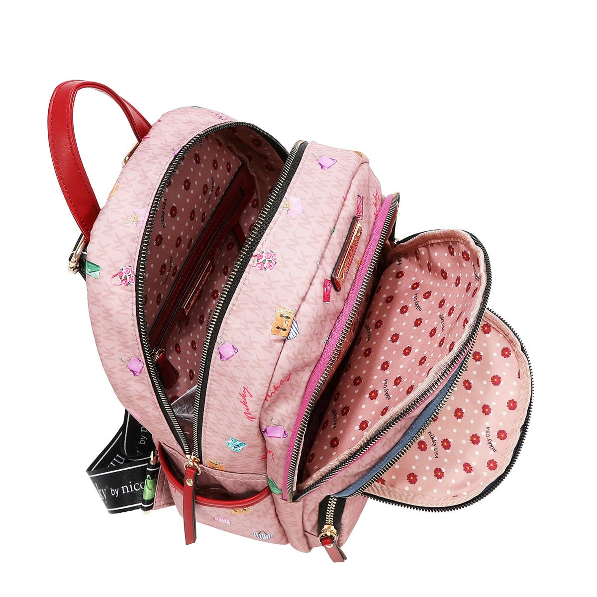 ZAINO MEDIO (GLAMOROUS WALK - ROSA)