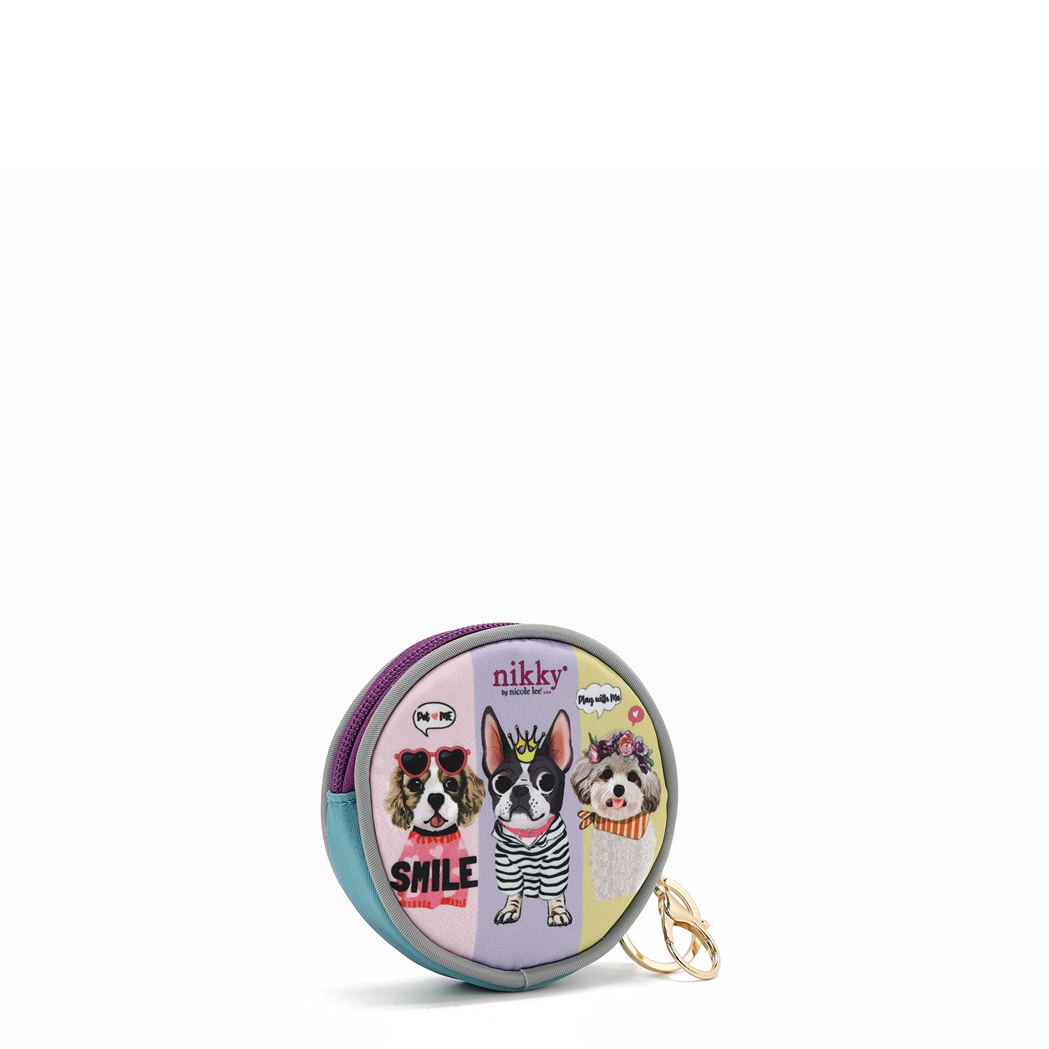 CHAVEIRO COM PORTA MOEDAS REDONDO (<tc>BEST BUDDIES</tc>)