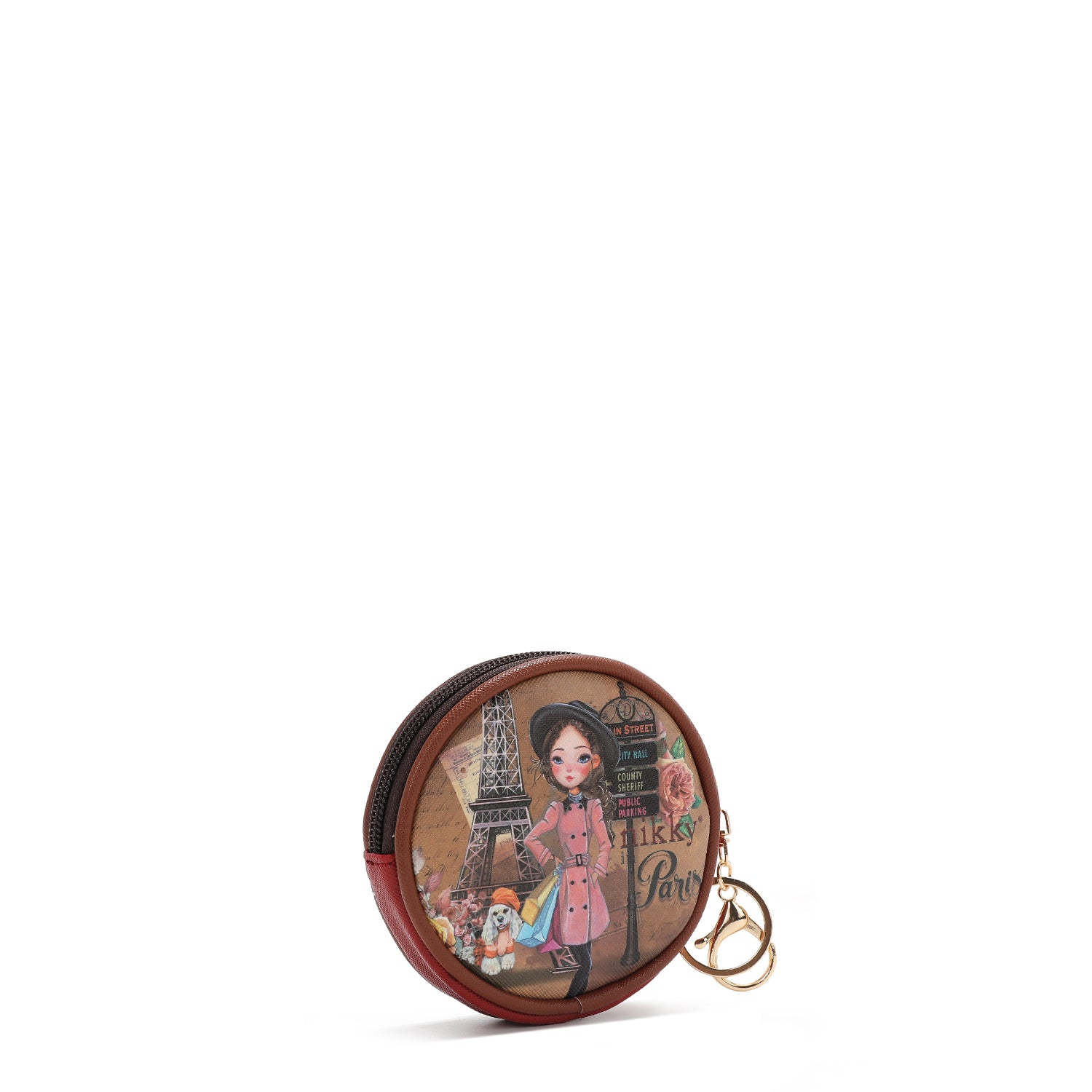 CHAVEIRO COM BOLSA REDONDA (<tc>EMILY GOES PARIS</tc> )