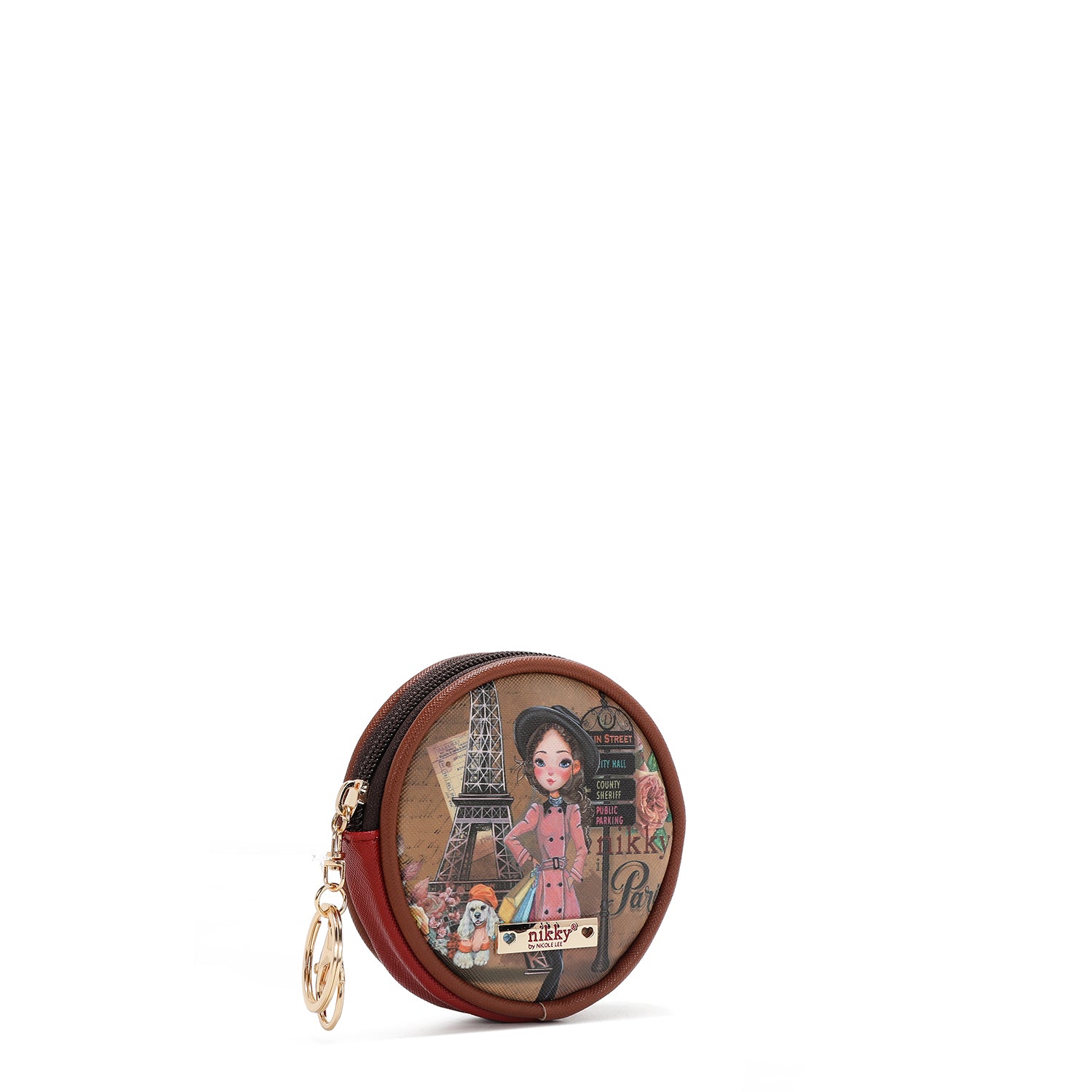 CHAVEIRO COM BOLSA REDONDA (<tc>EMILY GOES PARIS</tc> )