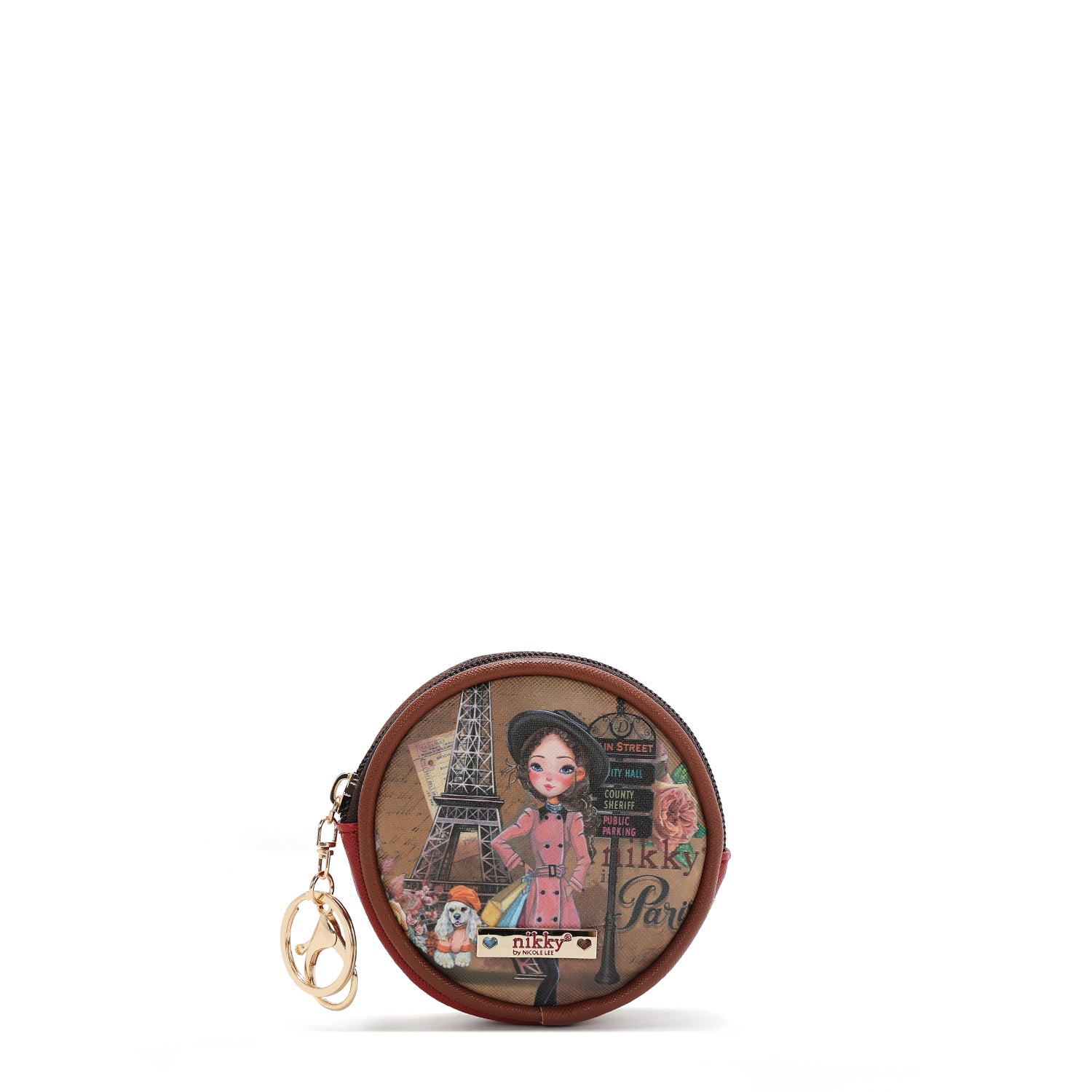 CHAVEIRO COM BOLSA REDONDA (<tc>EMILY GOES PARIS</tc> )