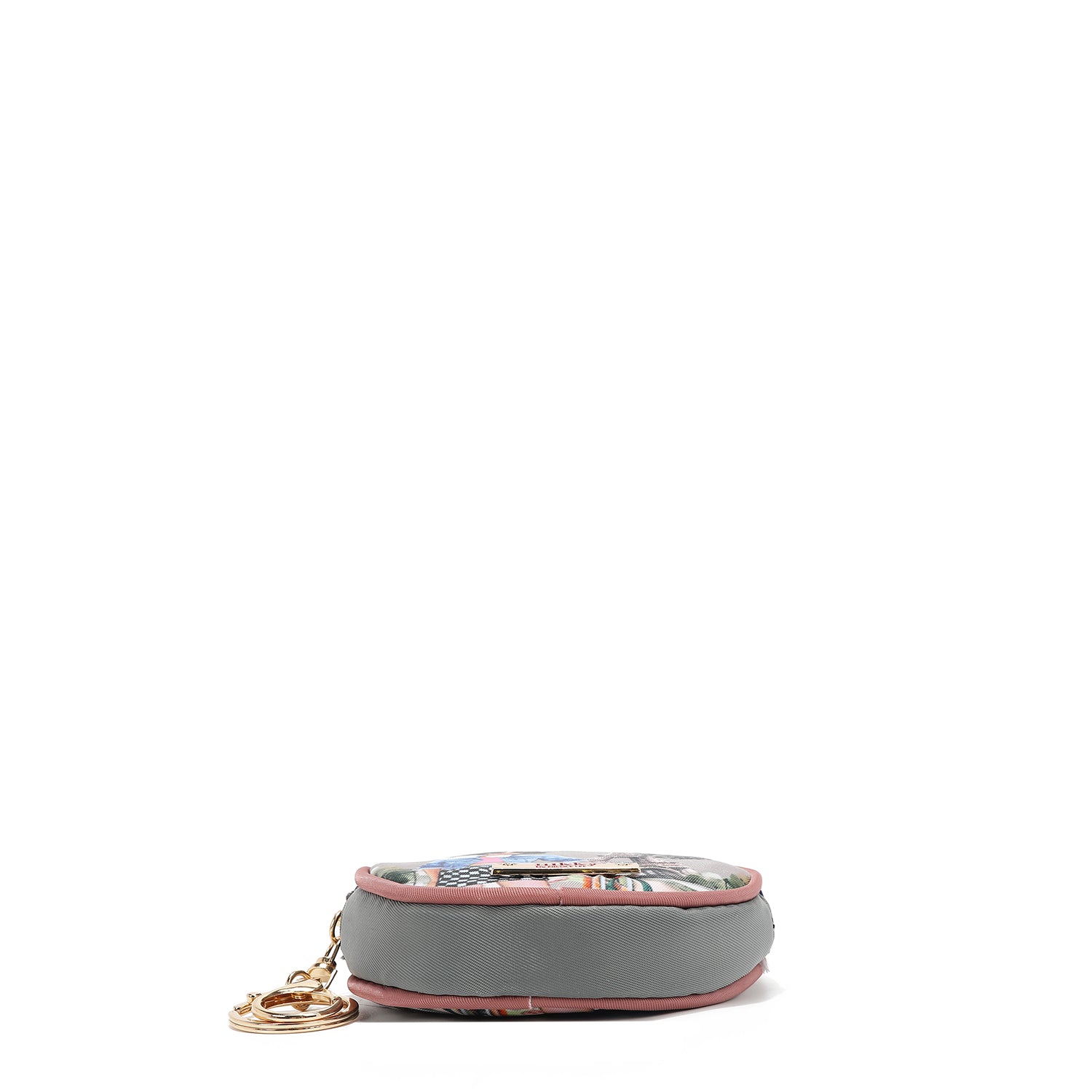 KEYCHAIN WITH ROUND COIN PURSE (<tc>I LIVE TO TRAVEL</tc>)