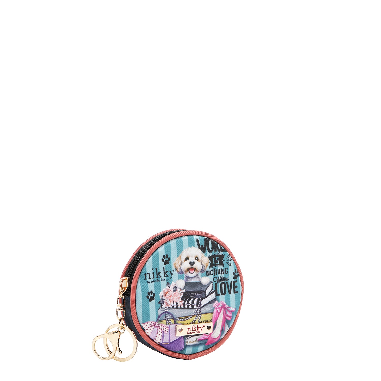 KEYCHAIN WITH ROUND PURSE (MEANT TO LOVE YOU)