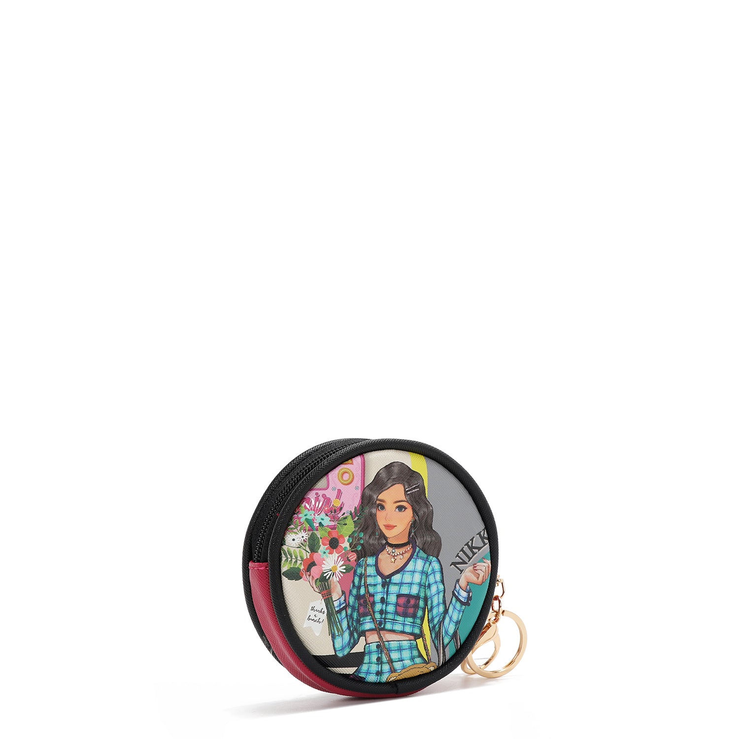 CHAVEIRO COM BOLSA REDONDA (<tc>NIKKY GOES SHOPPING</tc>)