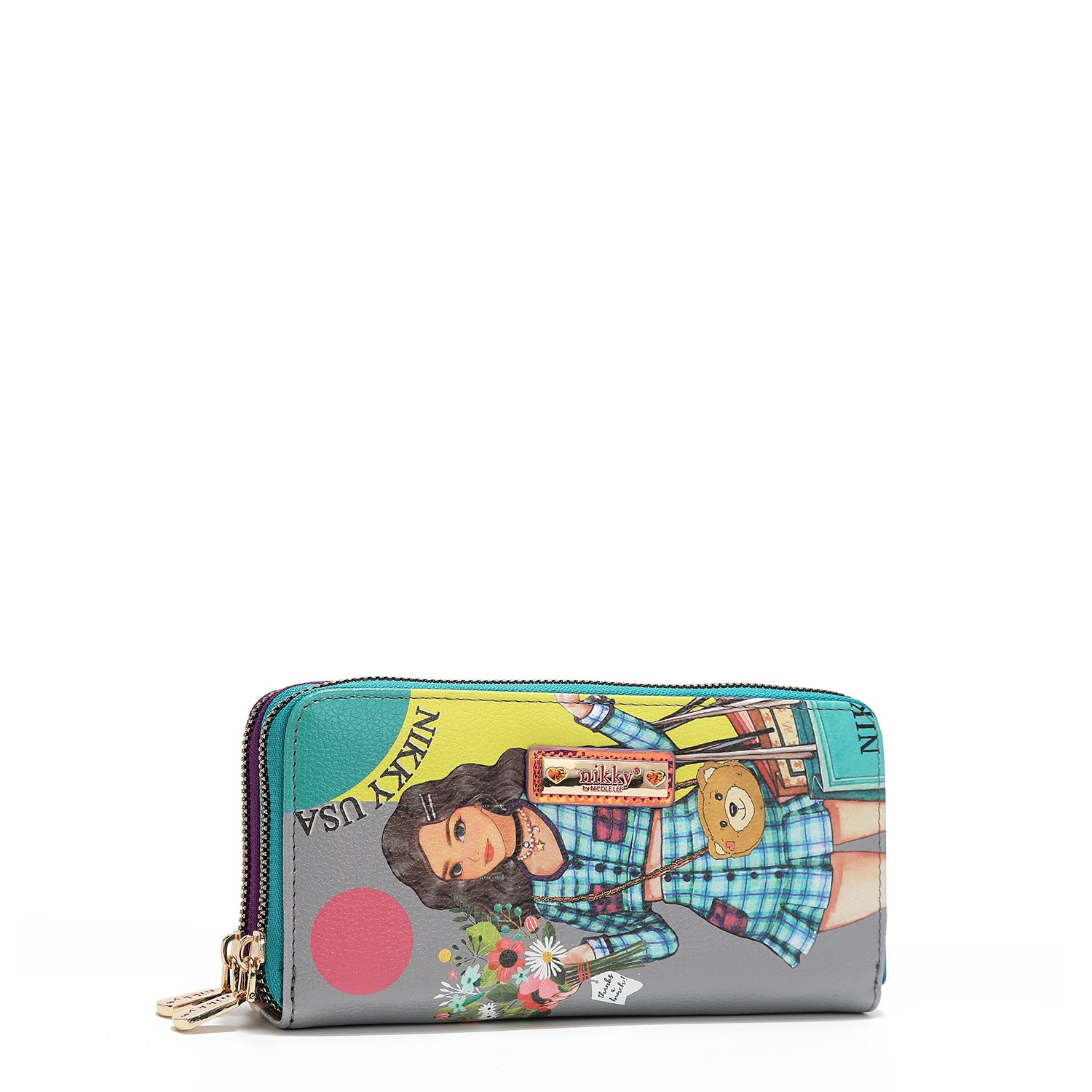 CARTEIRA COM ZÍPER DUPLO V.2 (<tc>NIKKY GOES SHOPPING</tc>)