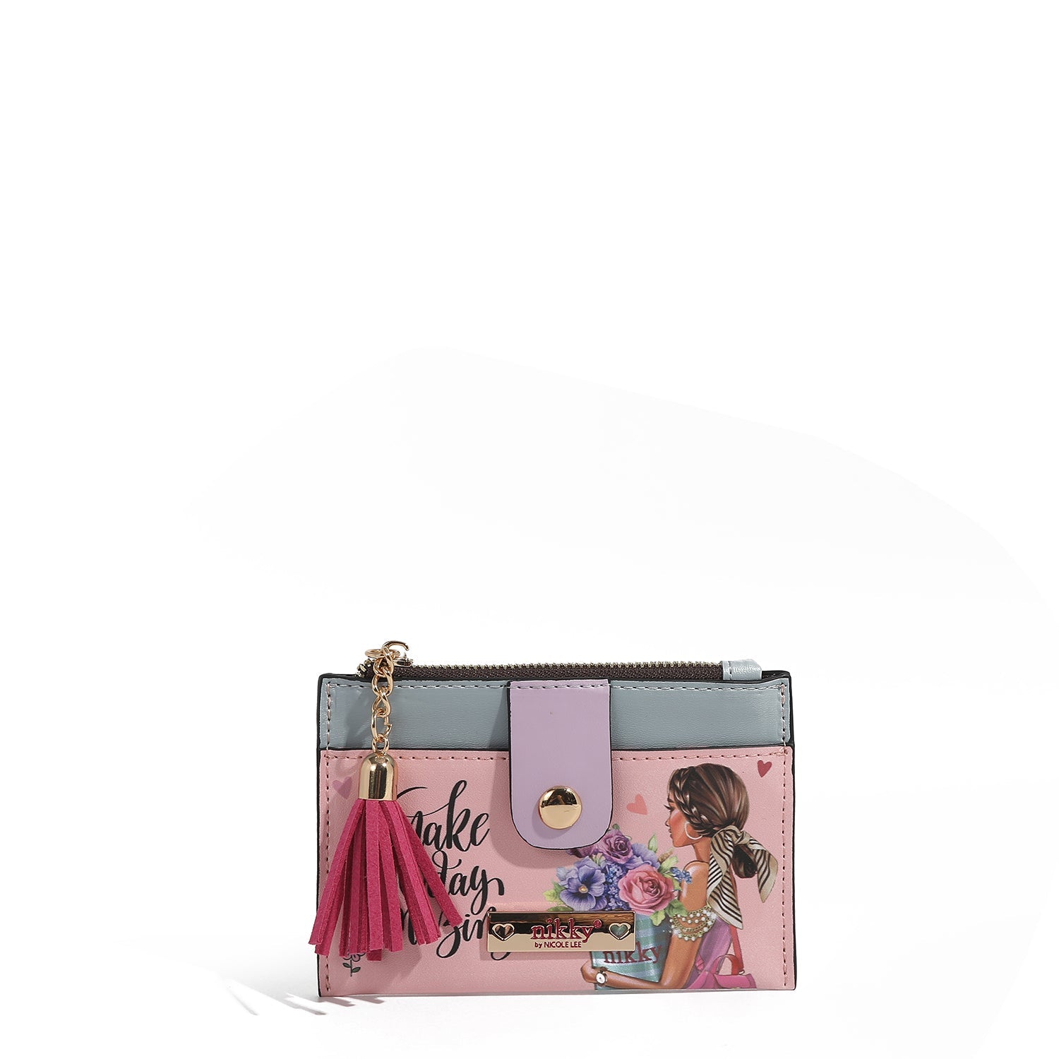 PORTA CARTÕES COM ZÍPER (<tc>FLOWER DAY</tc>)