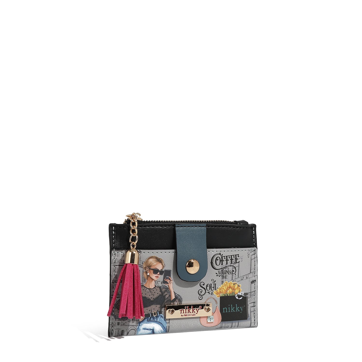 PORTA CARTÕES COM ZÍPER (<tc>URBAN COFFEE DREAM</tc>)