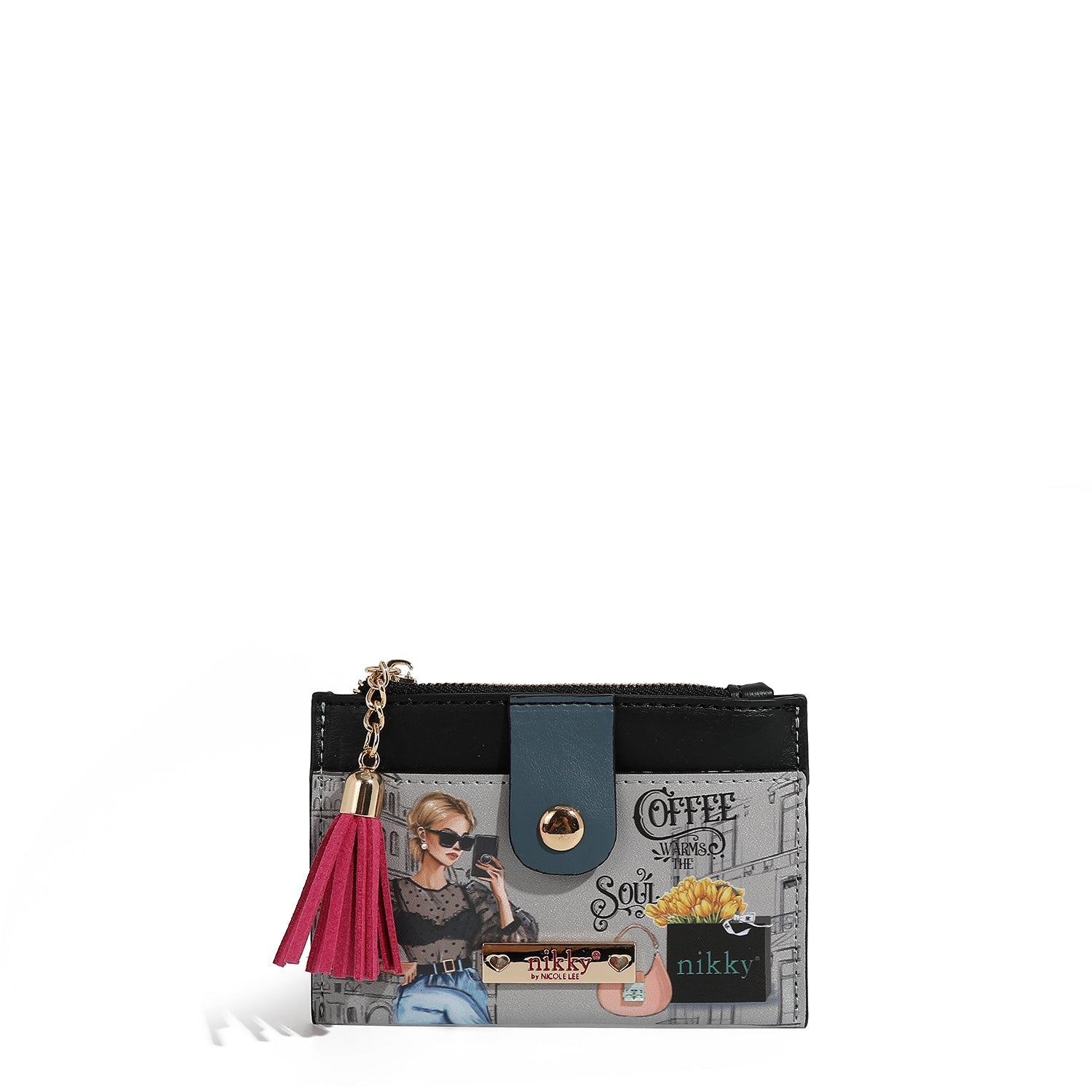 PORTA CARTÕES COM ZÍPER (<tc>URBAN COFFEE DREAM</tc>)