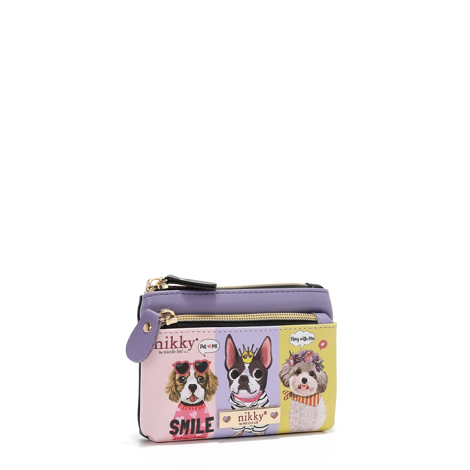 MONEDERO PEQUEÑO PLANO CON CREMALLERA (BEST BUDDIES)