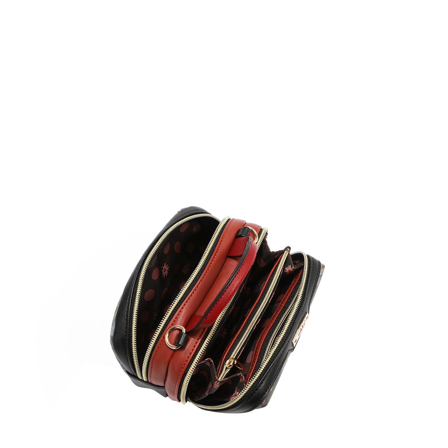 MINI BOSTON CROSSBODY BAG MIT DOPPEL-REISSVERSCHLUSS (<tc>EIFFEL DREAMS</tc>)