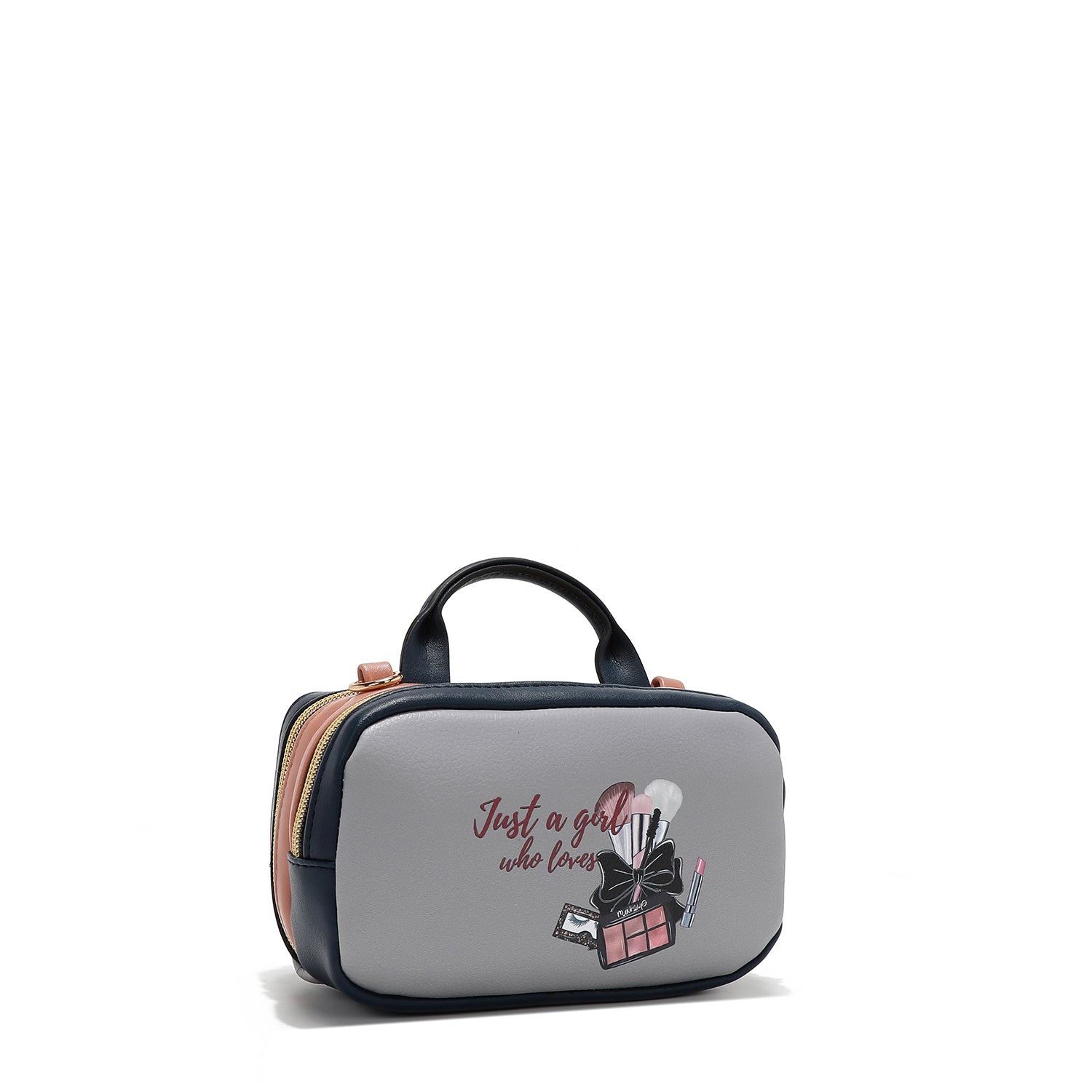 MINI BOLSO CRUZADO BOSTON CON DOBLE CREMALLERA (URBAN COFFEE DREAM)