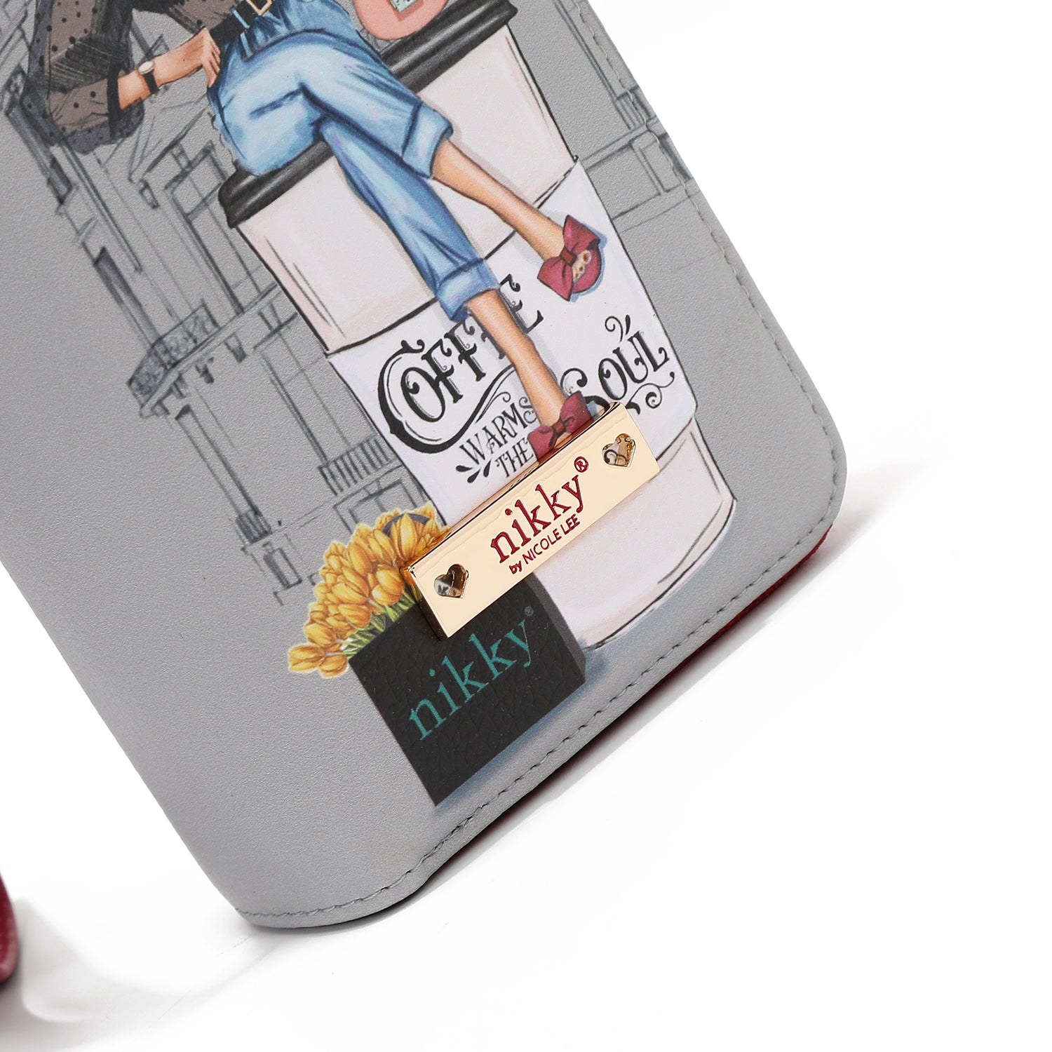 CARTERA MEDIANA CON DOBLE CREMALLERA (URBAN COFFEE DREAM)