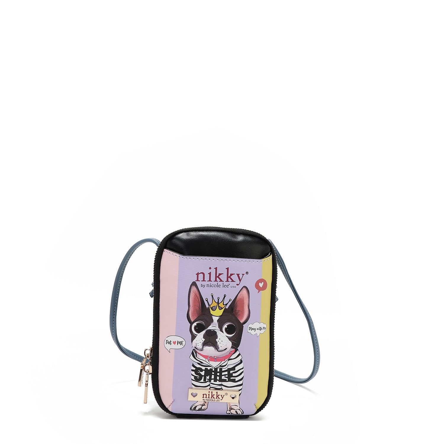 BOLSA TIRACOLO COM ZÍPER PARA CELULAR/CARTEIRA (<tc>BEST BUDDIES</tc>)