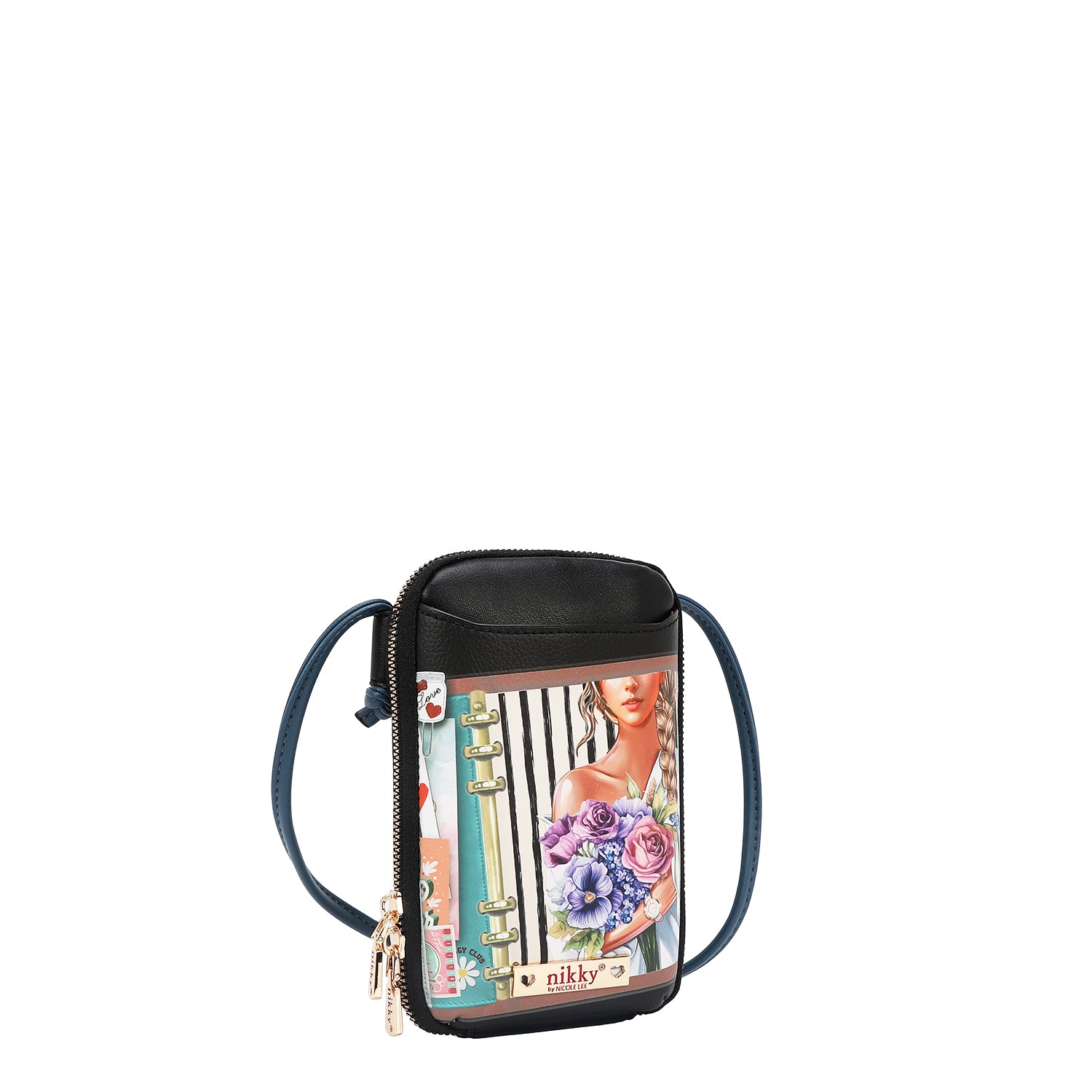 BOLSA TIRACOLAR COM ZÍPER PARA CELULAR/CARTEIRA (<tc>NOSTALGIA</tc>)